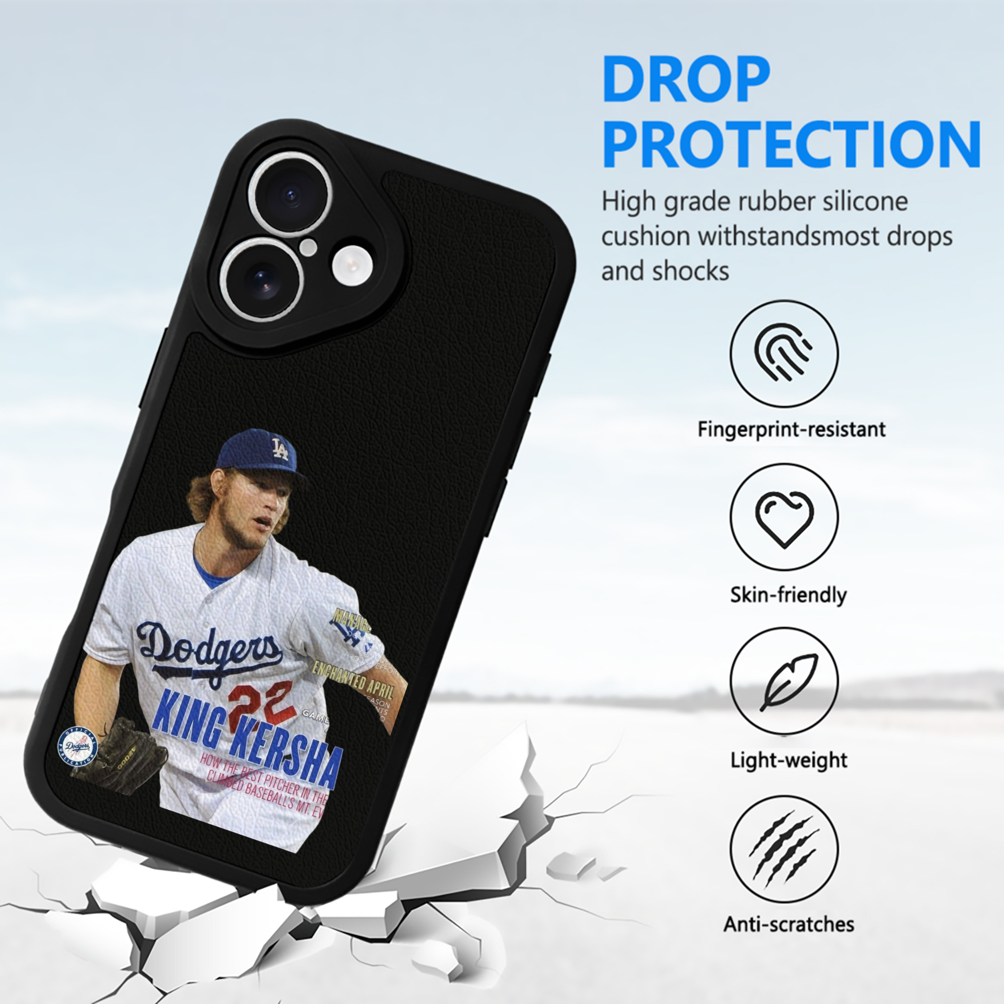  IPhone 16 Silicone Leather Case – UV Print, Lambskin Texture – Perfect Fit, Wireless Charging Compatible, Scratch Resistant, Precise Cutouts – Stylish Protection For IPhone 16