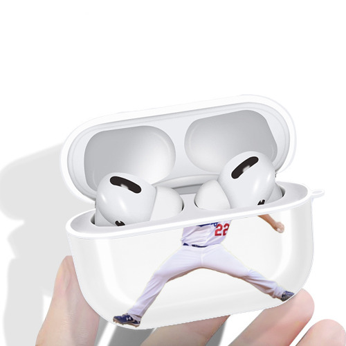  AirPods Pro Hard Case White With Keychain, Durable Flexible PC, Precise Cutouts, Anti-Fingerprint, Yellowing & Scratch Resistant, Full Protection, Washable
