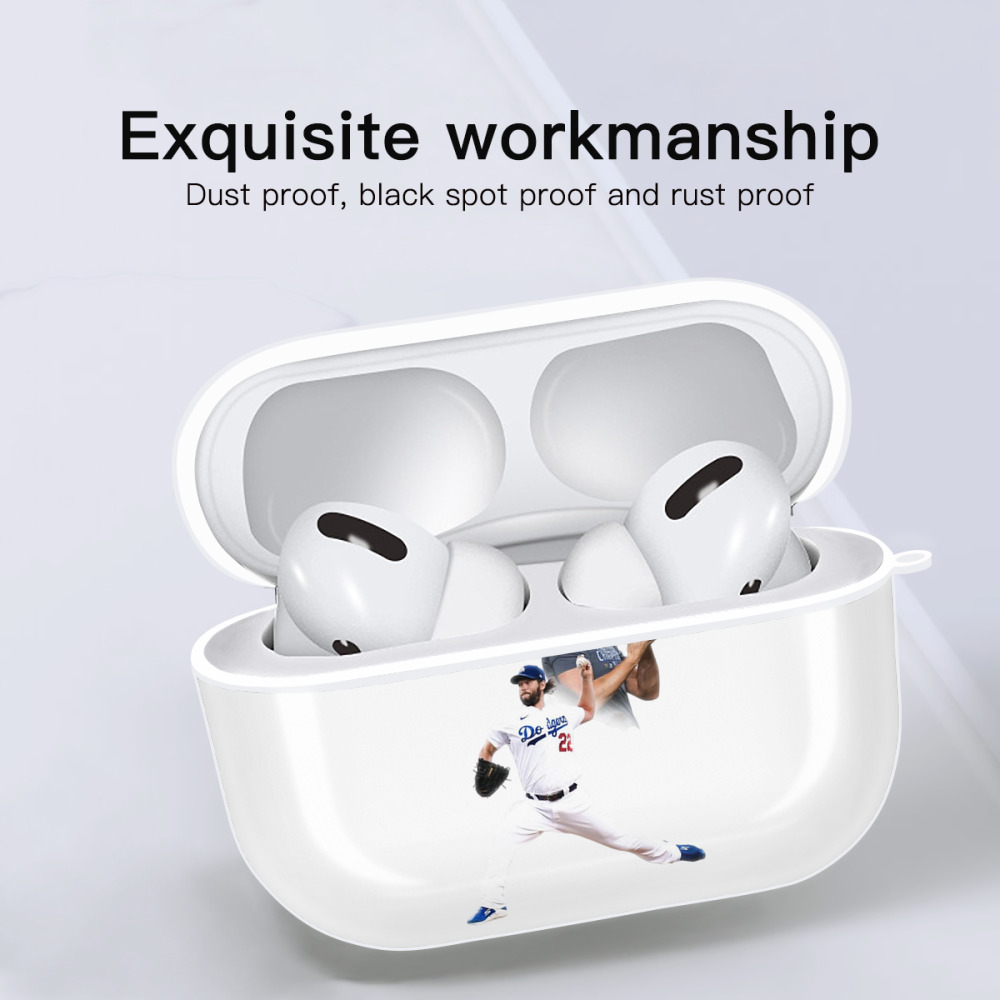  AirPods Pro Hard Case White With Keychain, Durable Flexible PC, Precise Cutouts, Anti-Fingerprint, Yellowing & Scratch Resistant, Full Protection, Washable