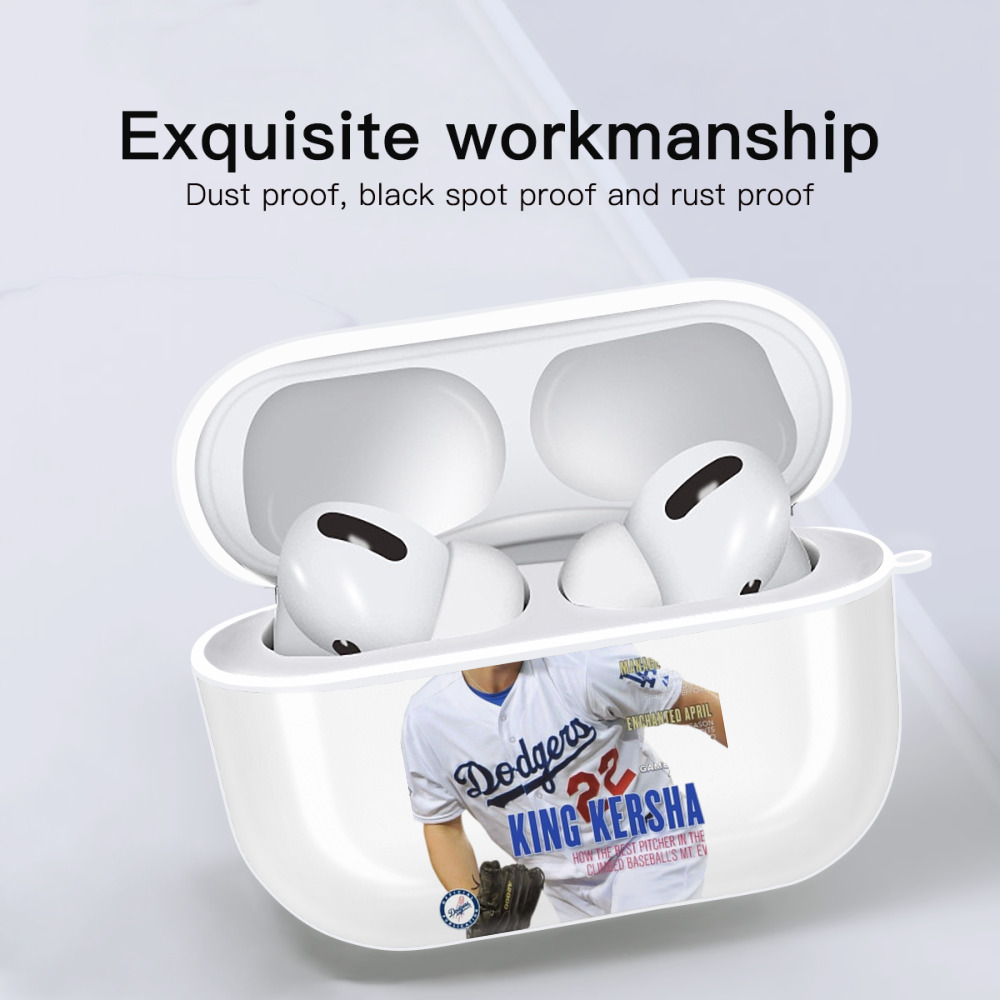  AirPods Pro Hard Case White With Keychain, Durable Flexible PC, Precise Cutouts, Anti-Fingerprint, Yellowing & Scratch Resistant, Full Protection, Washable