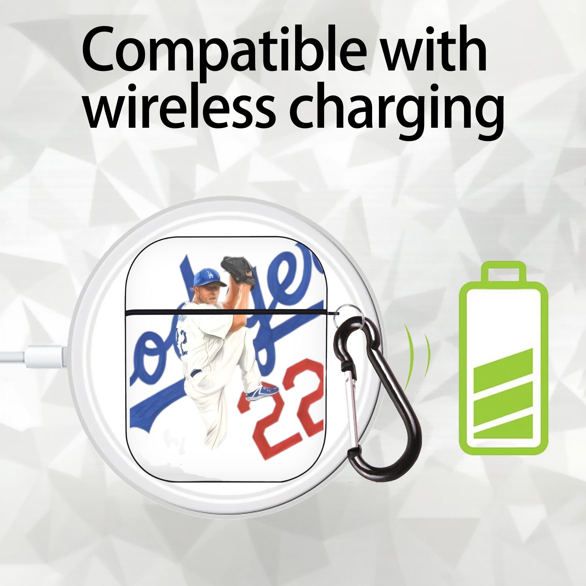  AirPods 2 Case Hard Shell Black, Flexible PC Material, Precise Cutouts, Full Protection, Anti-Fingerprint, Washable, Includes Keychain – Durable & Slim Design