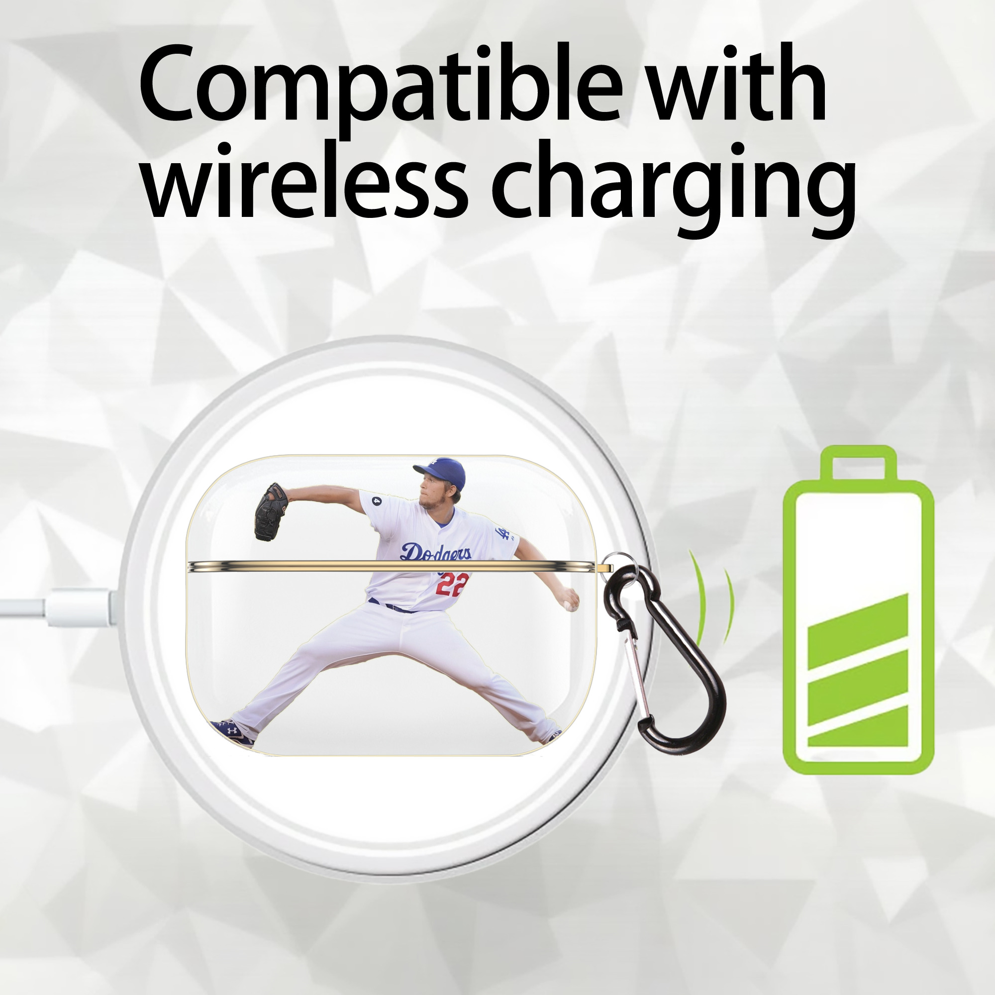  Luxury Gold AirPods Pro Case With Keychain, Flexible PC Material, Full Protection, Precise Cutouts, Anti-Fingerprint, Washable, Durable Design