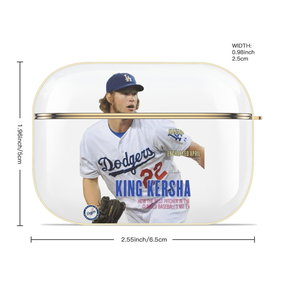  Luxury Gold AirPods Pro Case With Keychain, Flexible PC Material, Full Protection, Precise Cutouts, Anti-Fingerprint, Washable, Durable Design