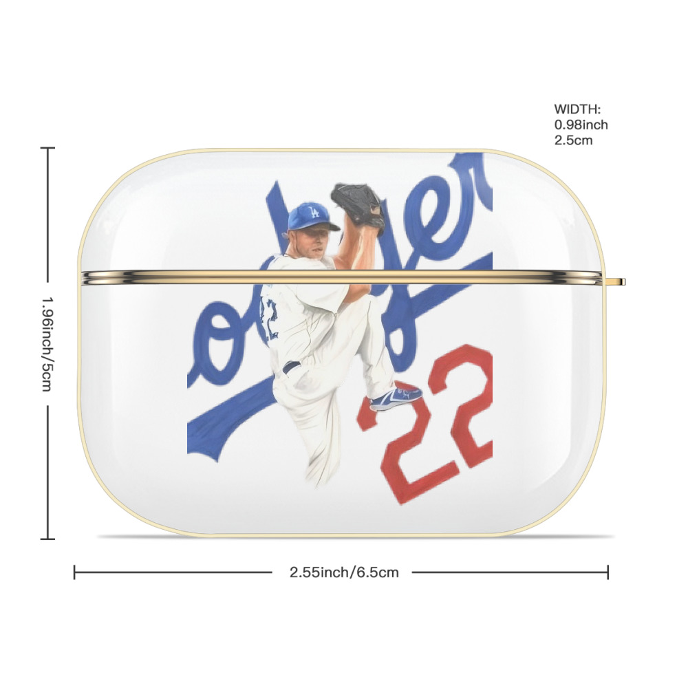  Luxury Gold AirPods Pro Case With Keychain, Flexible PC Material, Full Protection, Precise Cutouts, Anti-Fingerprint, Washable, Durable Design