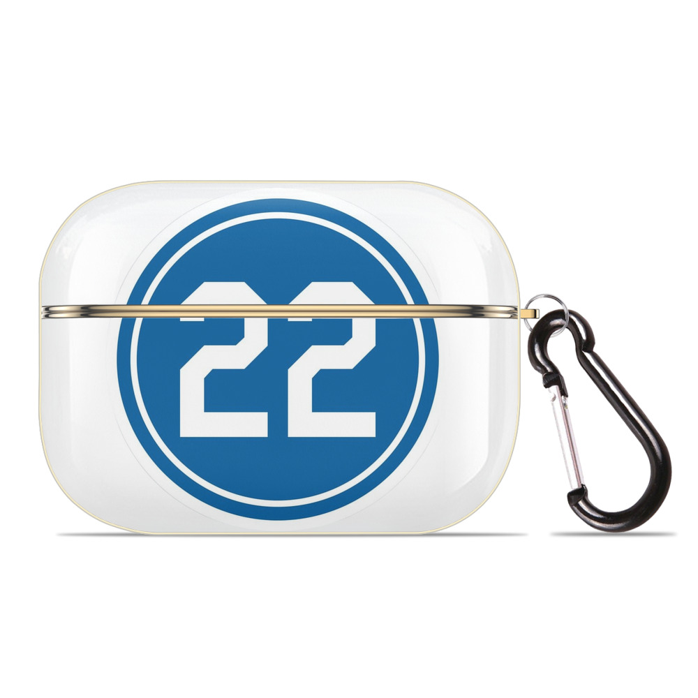  Luxury Gold AirPods Pro Case With Keychain, Flexible PC Material, Full Protection, Precise Cutouts, Anti-Fingerprint, Washable, Durable Design