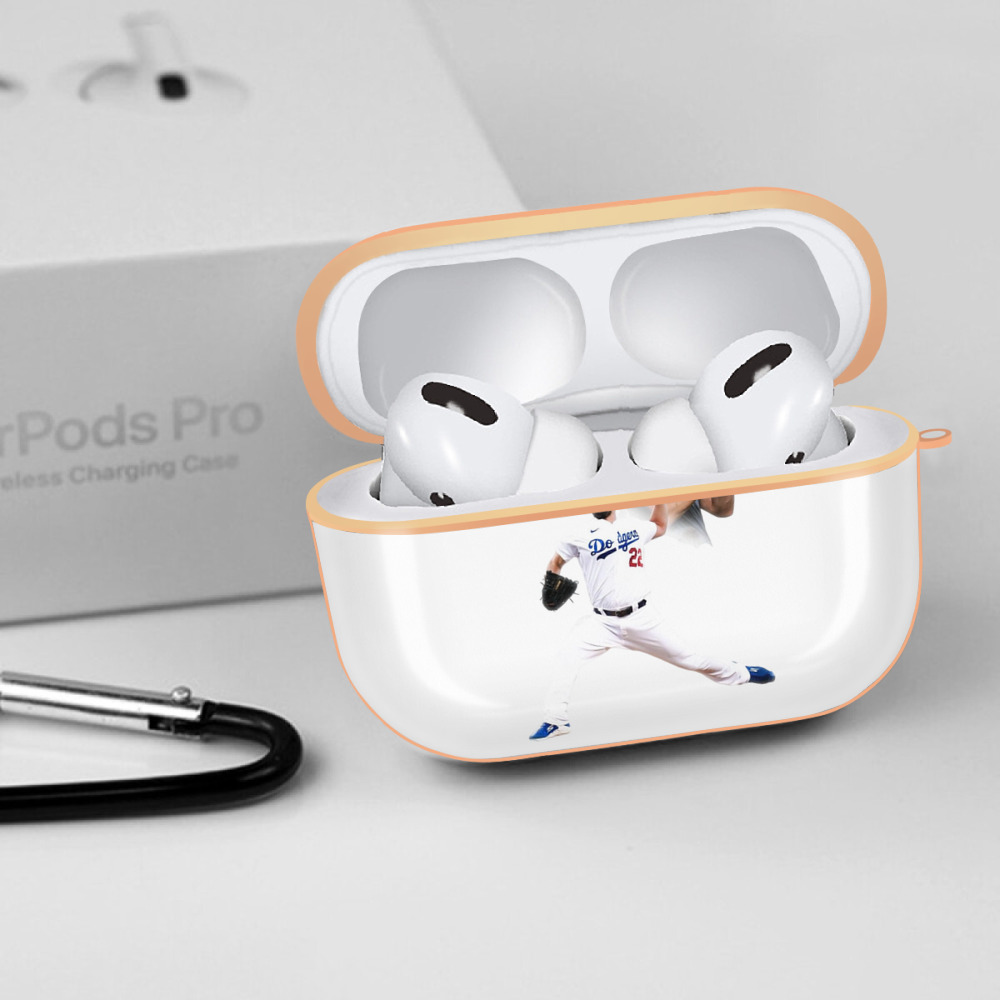  AirPods Pro Protective Case Rose Gold, Flexible PC Material, Precise Fit, Anti-Slip Cover, Full Protection, Fingerprint Resistant, Washable With Keychain