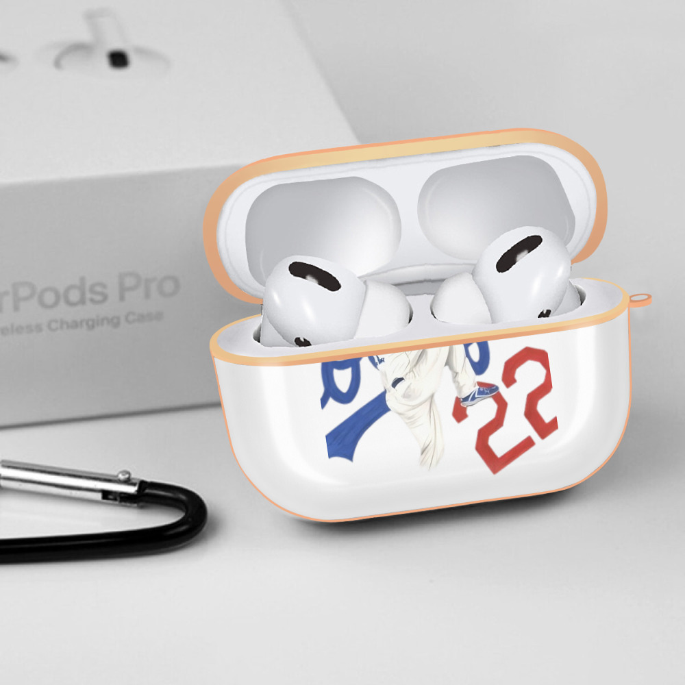  AirPods Pro Protective Case Rose Gold, Flexible PC Material, Precise Fit, Anti-Slip Cover, Full Protection, Fingerprint Resistant, Washable With Keychain