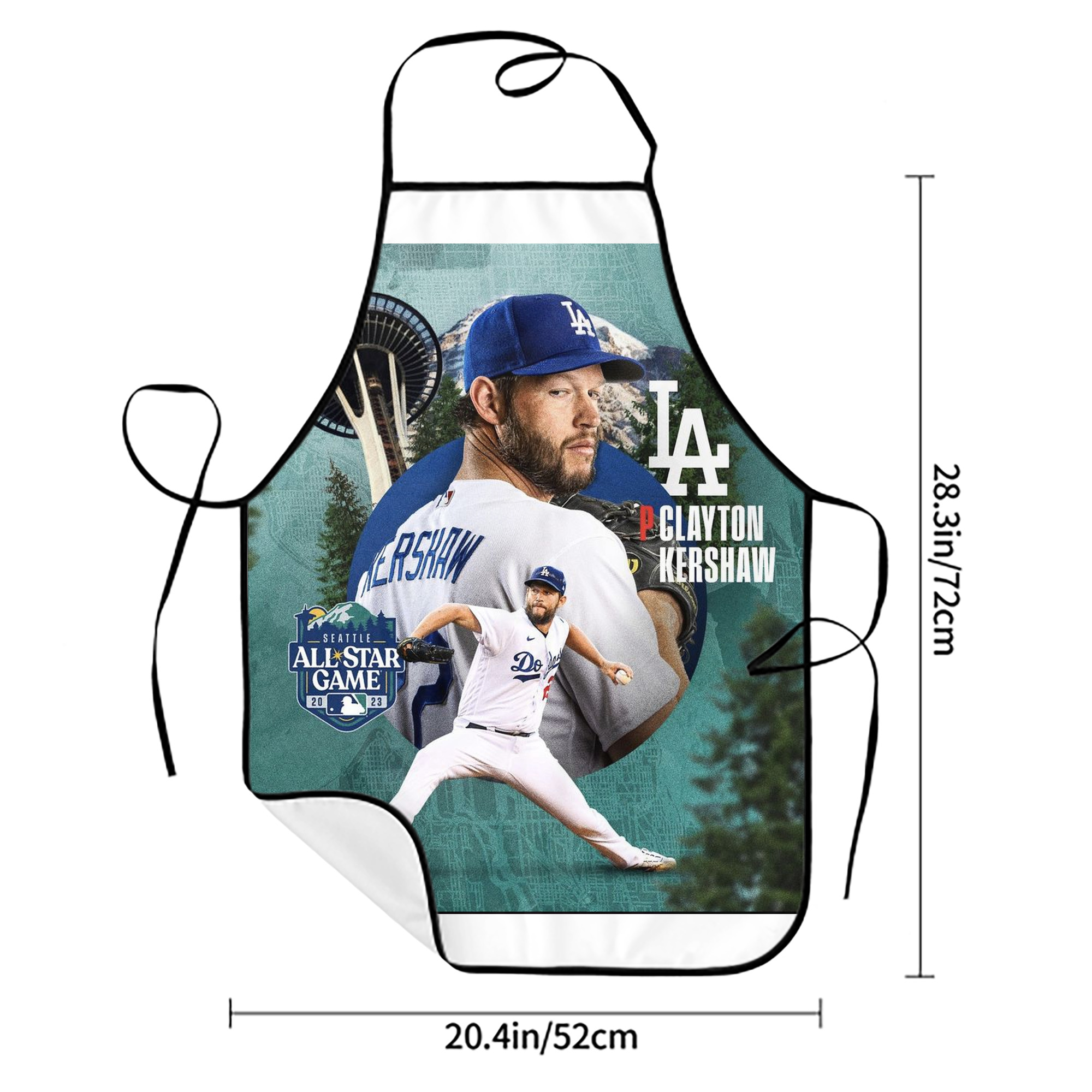  Stain-Resistant Polyester Apron With Pocket – Full Print, Waterproof, Anti-Wrinkle, Anti-Pilling – Ideal For Kitchen, BBQ, Restaurant, Salon & More