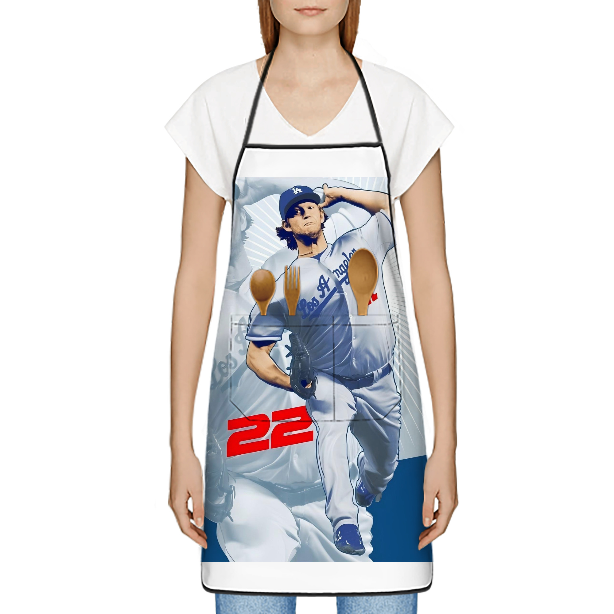  Stain-Resistant Polyester Apron With Pocket – Full Print, Waterproof, Anti-Wrinkle, Anti-Pilling – Ideal For Kitchen, BBQ, Restaurant, Salon & More
