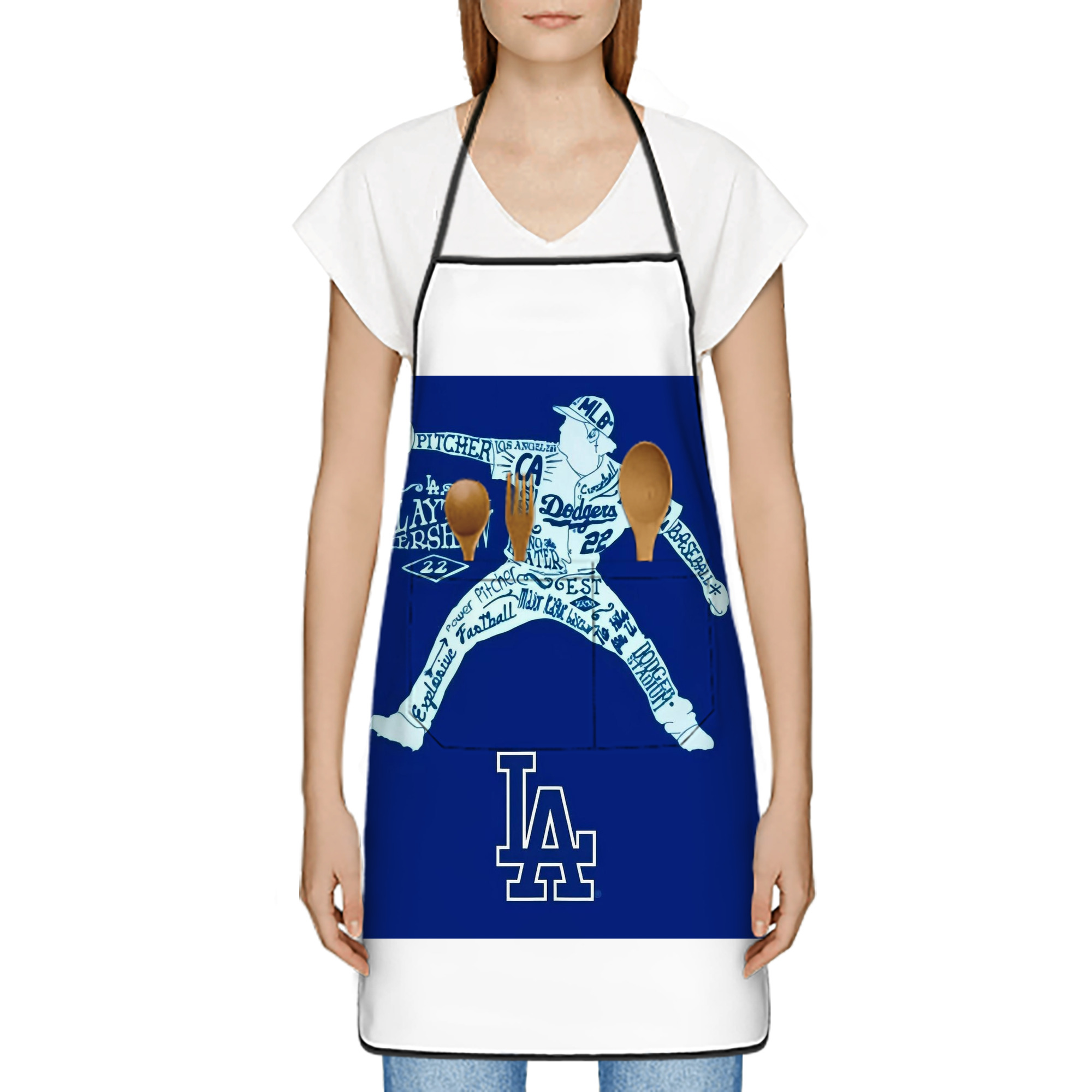  Stain-Resistant Polyester Apron With Pocket – Full Print, Waterproof, Anti-Wrinkle, Anti-Pilling – Ideal For Kitchen, BBQ, Restaurant, Salon & More