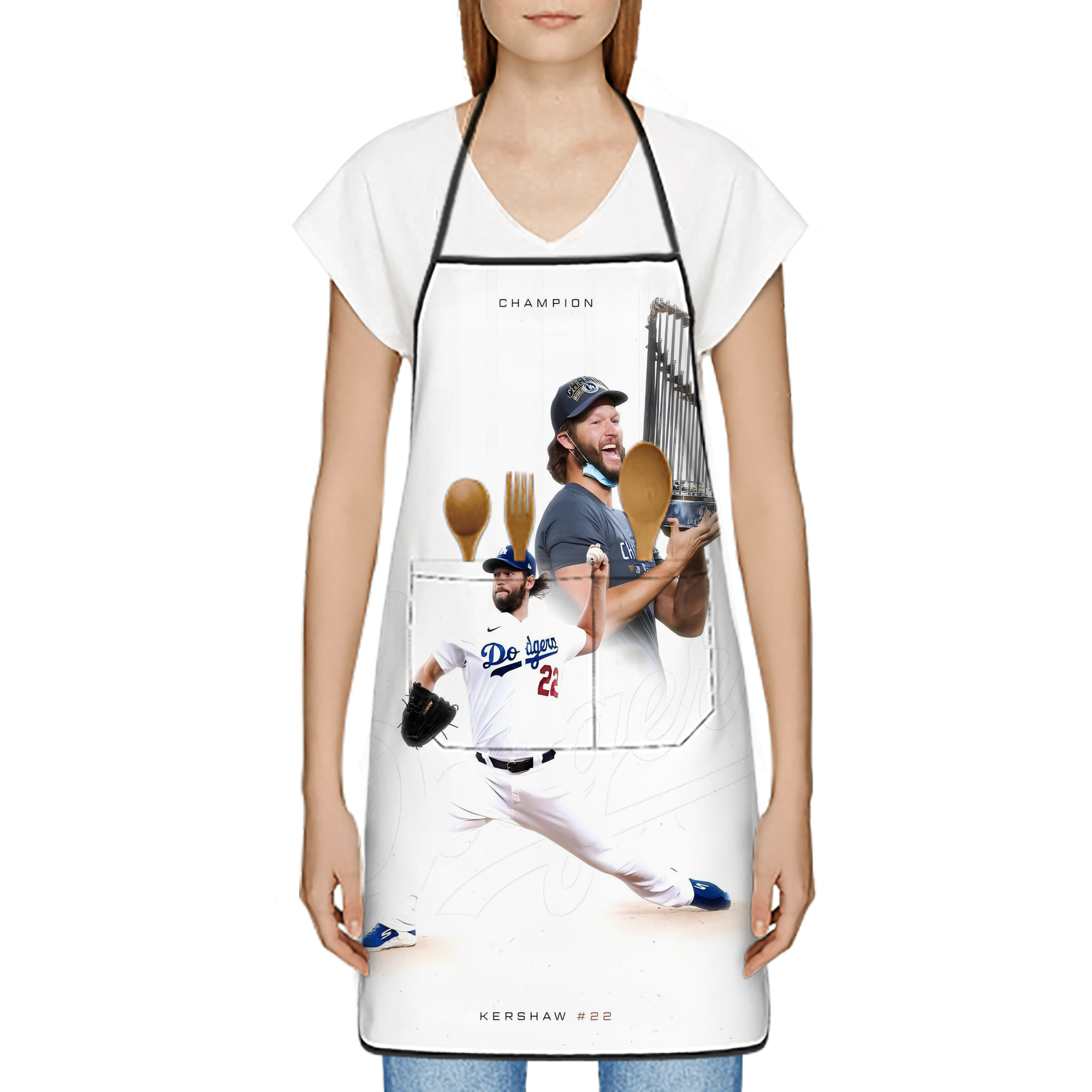  Stain-Resistant Polyester Apron With Pocket – Full Print, Waterproof, Anti-Wrinkle, Anti-Pilling – Ideal For Kitchen, BBQ, Restaurant, Salon & More