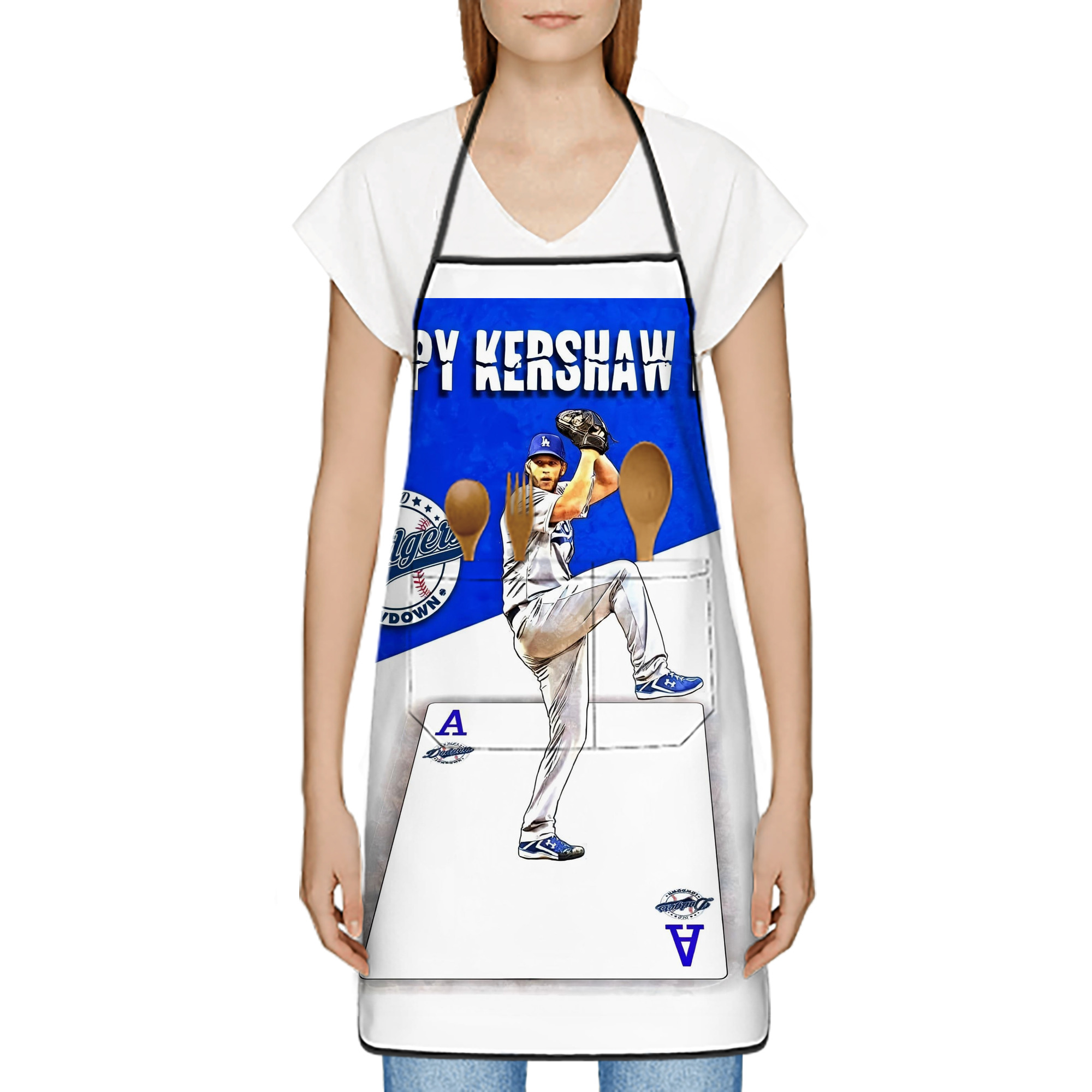  Stain-Resistant Polyester Apron With Pocket – Full Print, Waterproof, Anti-Wrinkle, Anti-Pilling – Ideal For Kitchen, BBQ, Restaurant, Salon & More