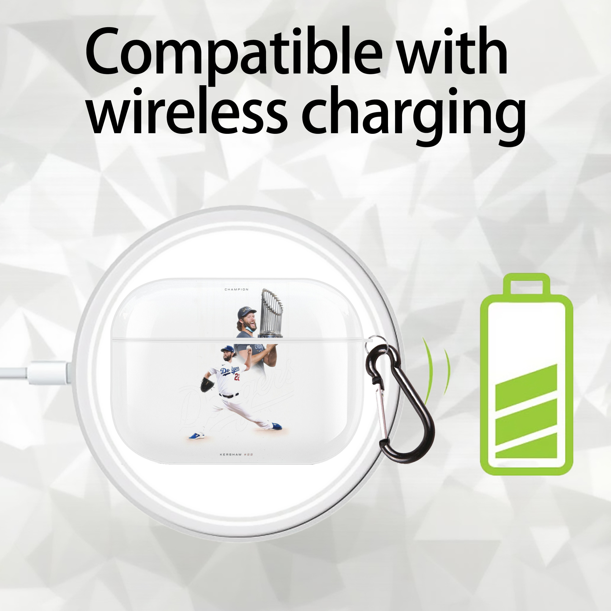  AirPods Pro Hard Case White With Keychain, Durable Flexible PC, Precise Cutouts, Anti-Fingerprint, Yellowing & Scratch Resistant, Full Protection, Washable