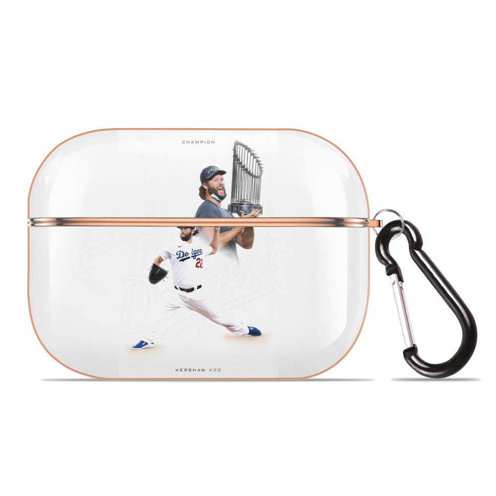  AirPods Pro Protective Case Rose Gold, Flexible PC Material, Precise Fit, Anti-Slip Cover, Full Protection, Fingerprint Resistant, Washable With Keychain