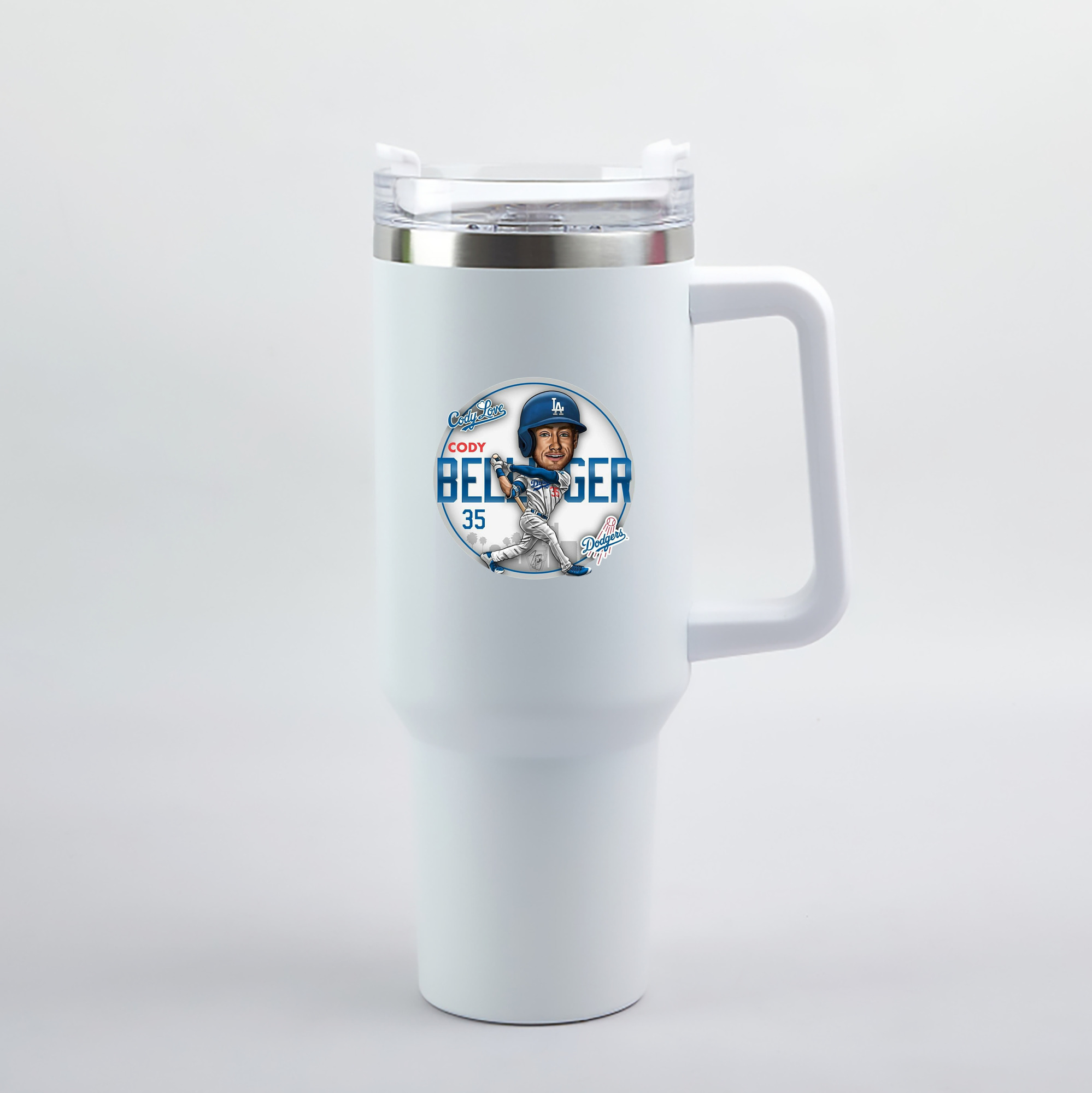  40oz Handle Car Tumbler – Durable Stainless Steel Travel Mug With UV Print – Double Wall Insulated, Fits Most Car Cup Holders