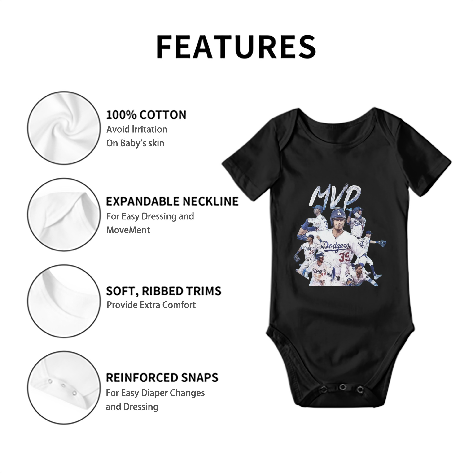  Baby Short Sleeve Romper – 100% Cotton Soft & Breathable Digital Print Onesie With Easy Snap Closure And Envelope Shoulder – Comfortable For Daily Wear & Travel