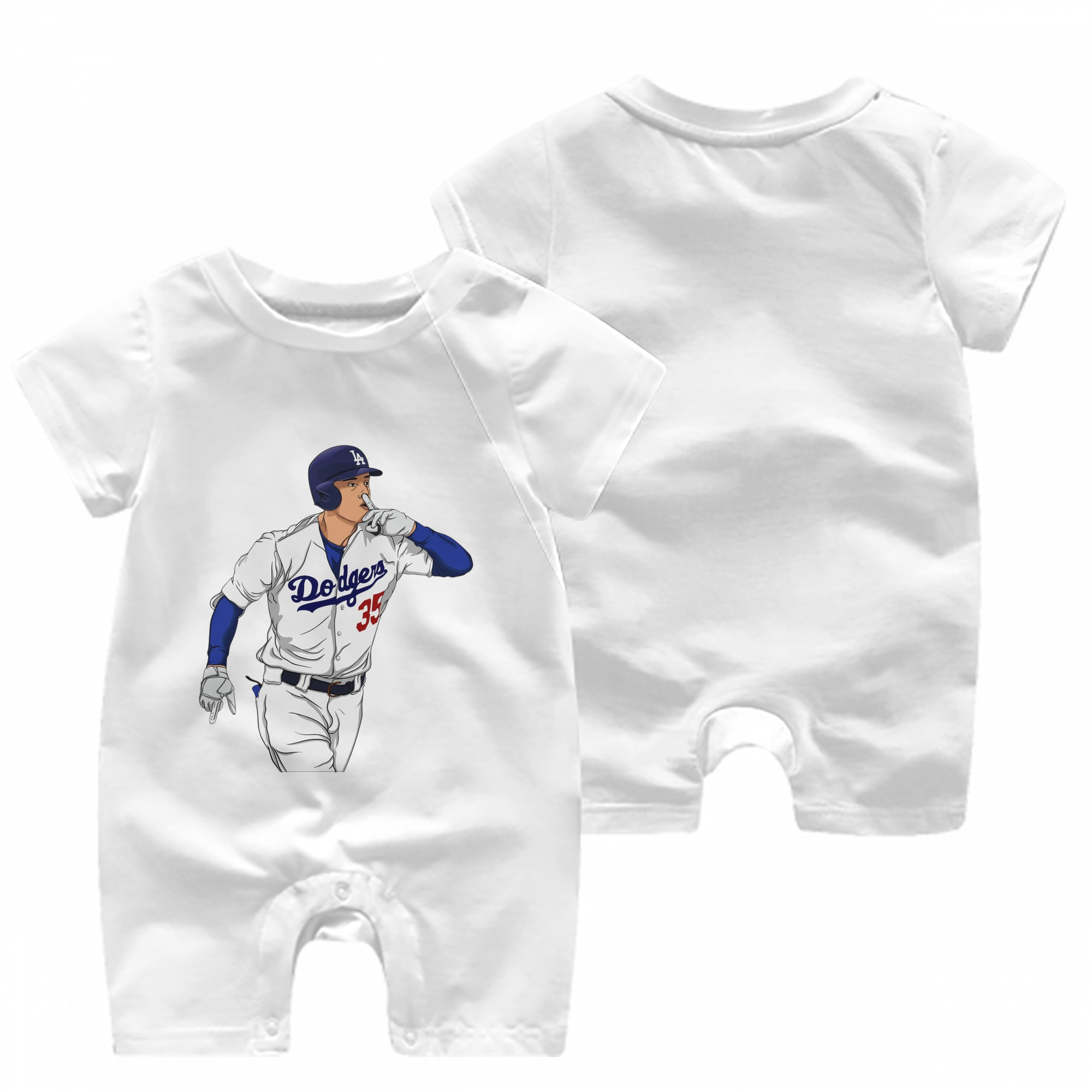  Baby Short Sleeve Onesie – 100% Cotton Soft & Breathable Digital Print Romper – Double-Sided Print, Snap Closure For Easy Diaper Changes – Comfortable For Boys & Girls