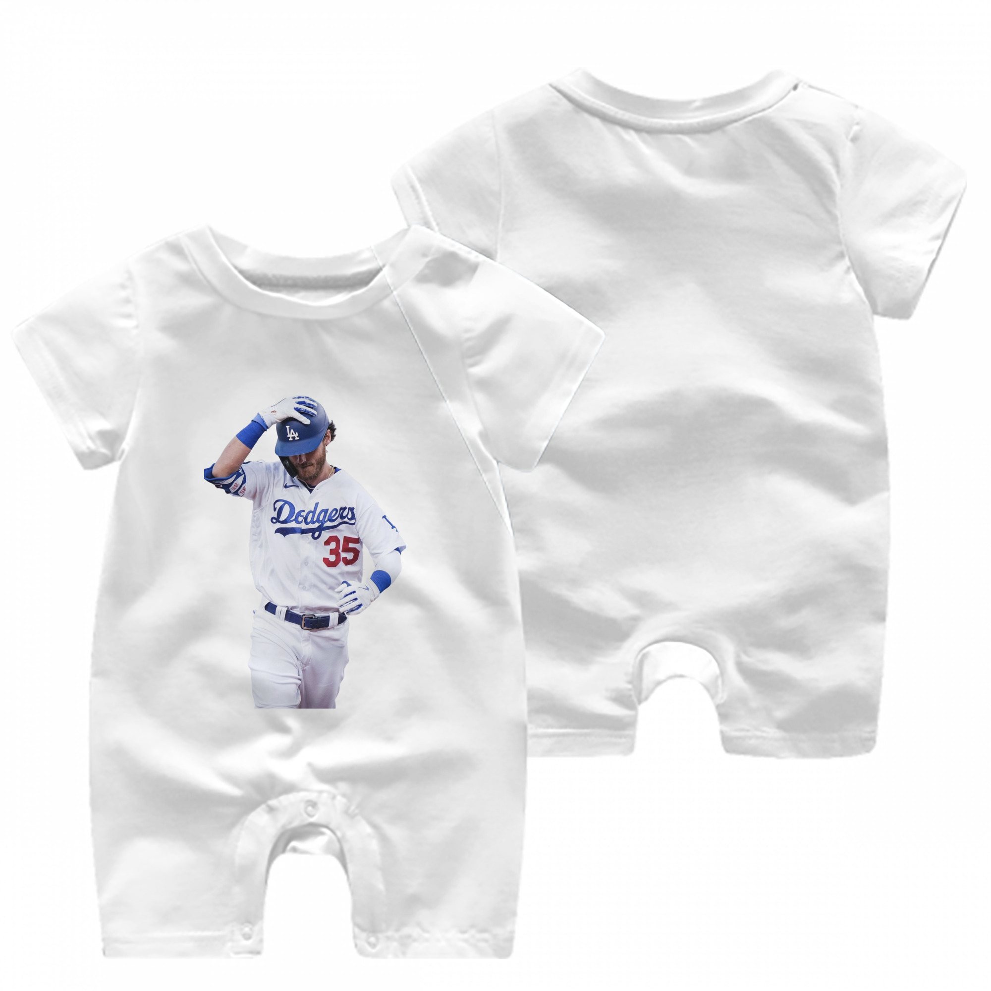  Baby Short Sleeve Onesie – 100% Cotton Soft & Breathable Digital Print Romper – Double-Sided Print, Snap Closure For Easy Diaper Changes – Comfortable For Boys & Girls