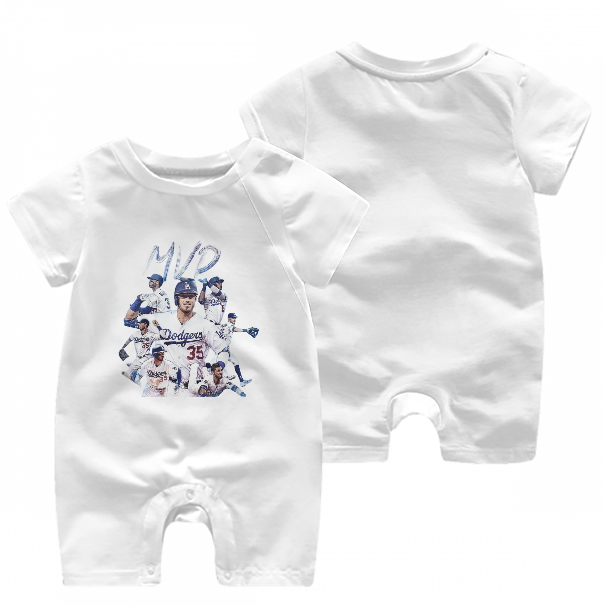  Baby Short Sleeve Onesie – 100% Cotton Soft & Breathable Digital Print Romper – Double-Sided Print, Snap Closure For Easy Diaper Changes – Comfortable For Boys & Girls