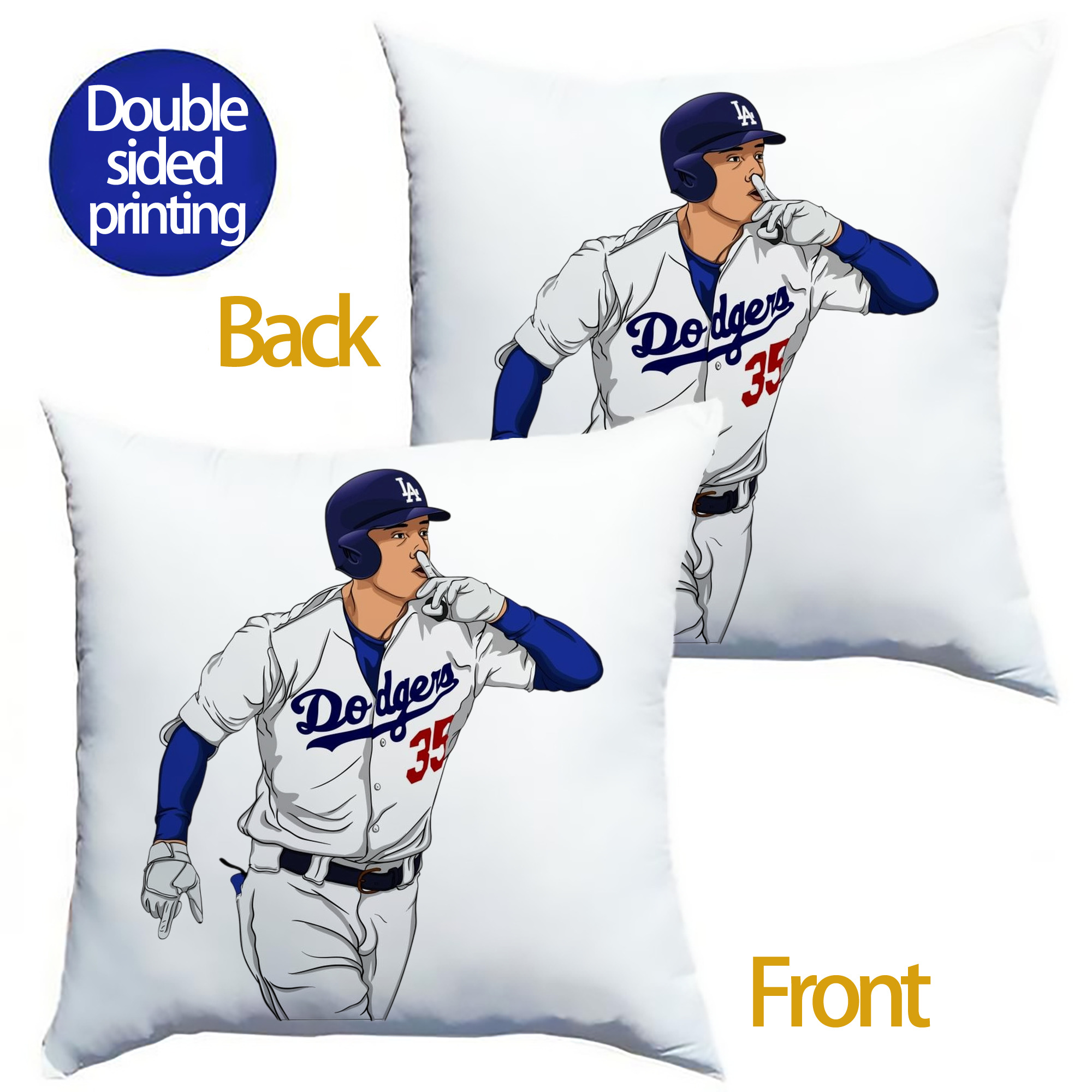  Soft Polyester Pillow Cover With Insert – Double-Sided Design, Invisible Zipper, Durable & Breathable – Easy Care Cushion Set