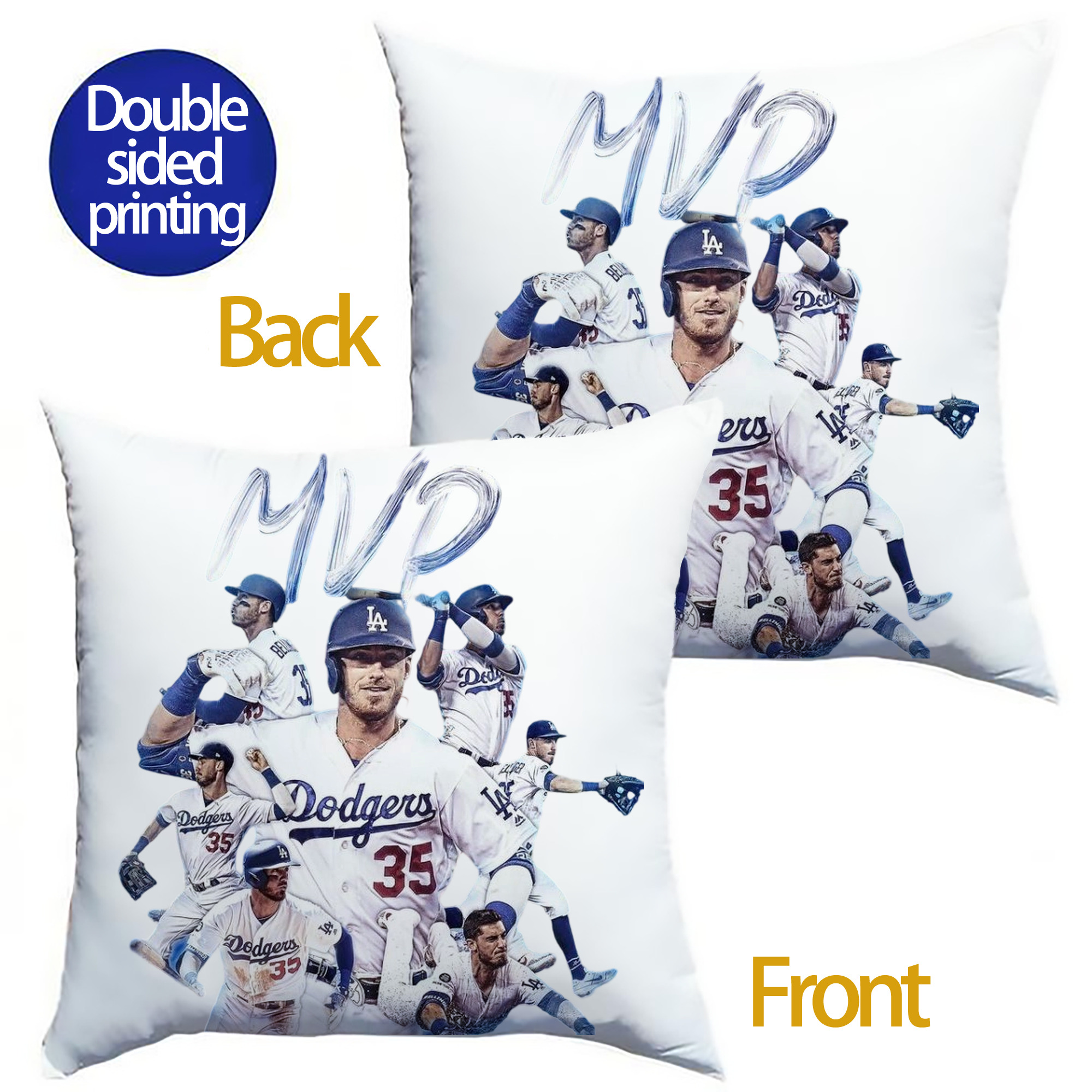  Soft Polyester Pillow Cover With Insert – Double-Sided Design, Invisible Zipper, Durable & Breathable – Easy Care Cushion Set