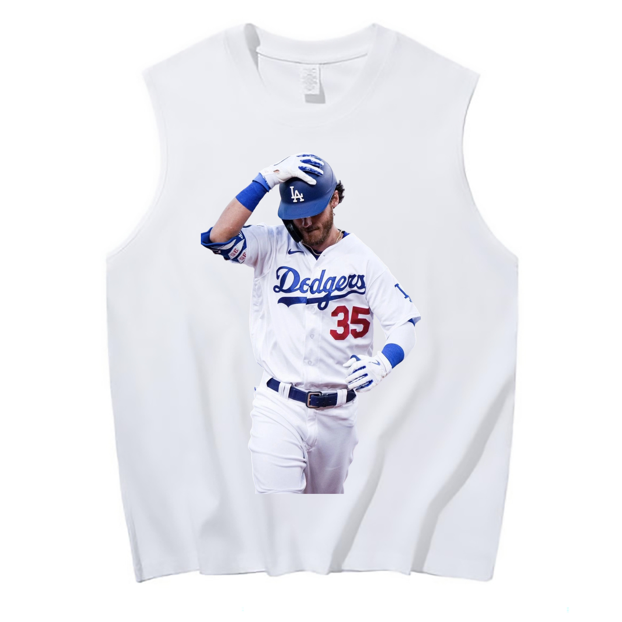  210g Combed Cotton Tank Top With Front Heat Transfer Print – Soft, Lightweight, Fitted Design – Stylish & Comfortable Casual Wear For Sports & Everyday Use