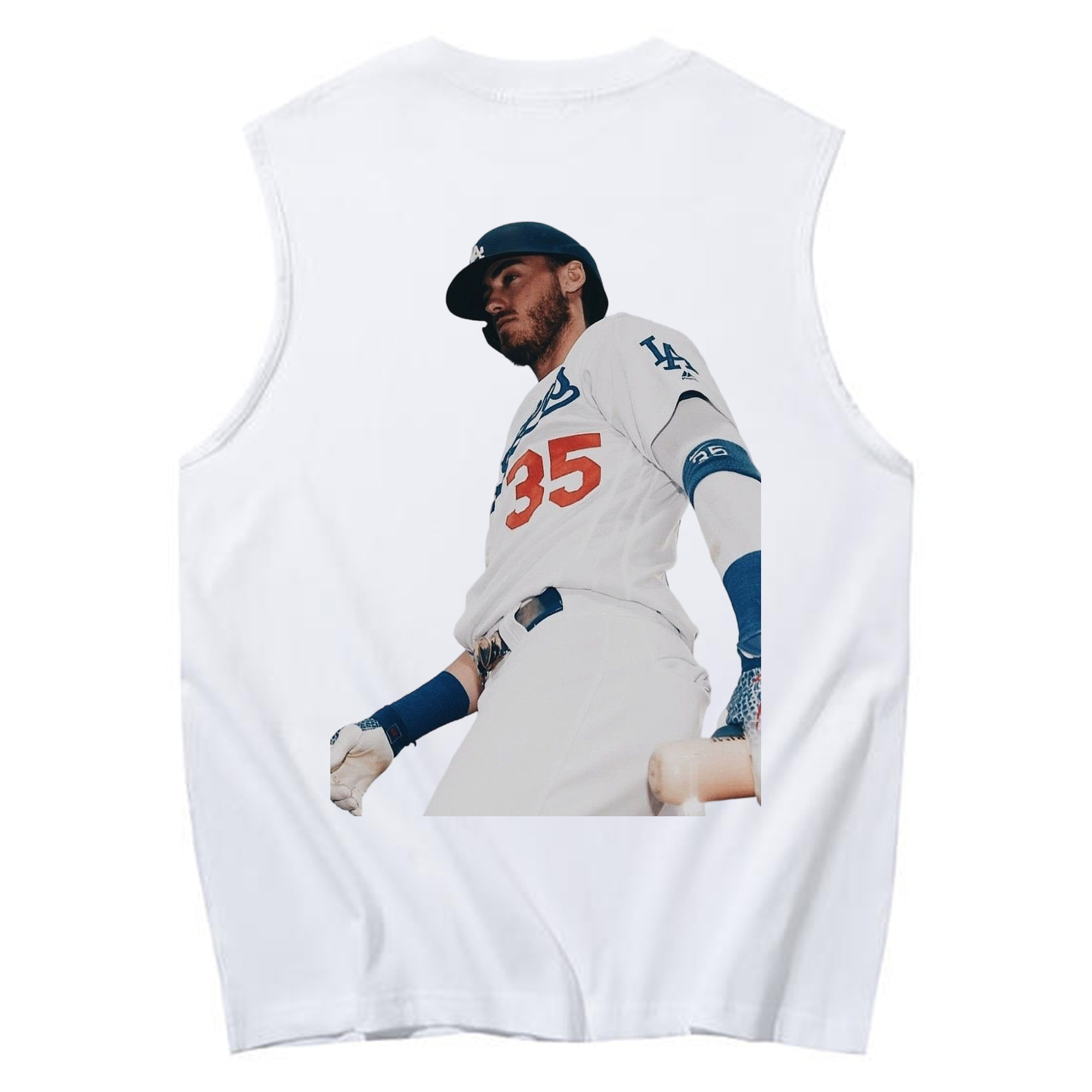  230g Pure Cotton Tank Top With Back Heat Transfer Print – Soft, Lightweight, Fitted Design – Stylish & Comfortable Casual Wear For Sports & Everyday Use