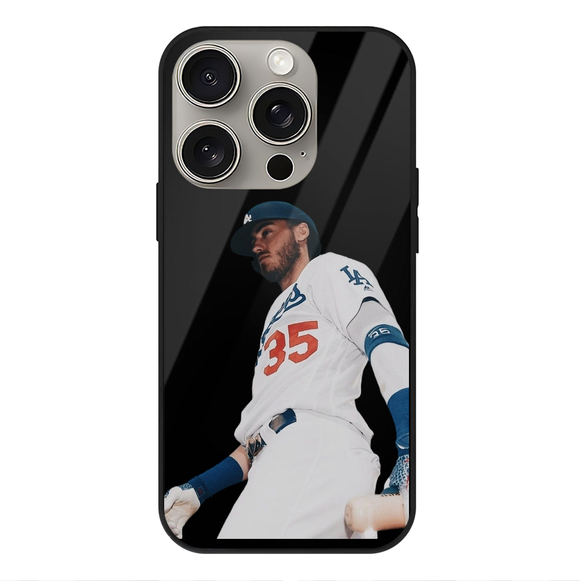  IPhone 15 Pro Mirror Phone Case – UV Printed Glass + TPU – Scratch-Resistant, Wireless Charging Compatible, Precise Fit & Stylish Design