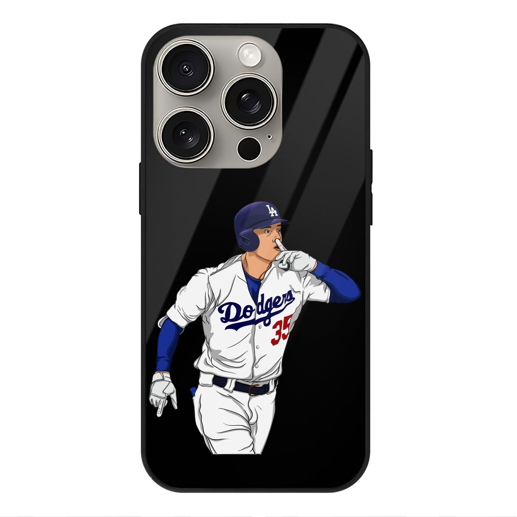  IPhone 15 Pro Mirror Phone Case – UV Printed Glass + TPU – Scratch-Resistant, Wireless Charging Compatible, Precise Fit & Stylish Design