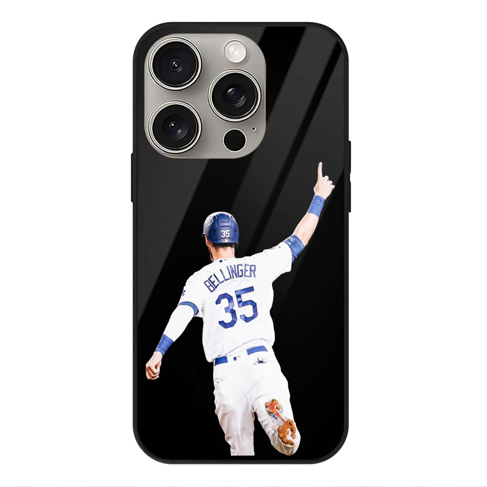  IPhone 15 Pro Mirror Phone Case – UV Printed Glass + TPU – Scratch-Resistant, Wireless Charging Compatible, Precise Fit & Stylish Design