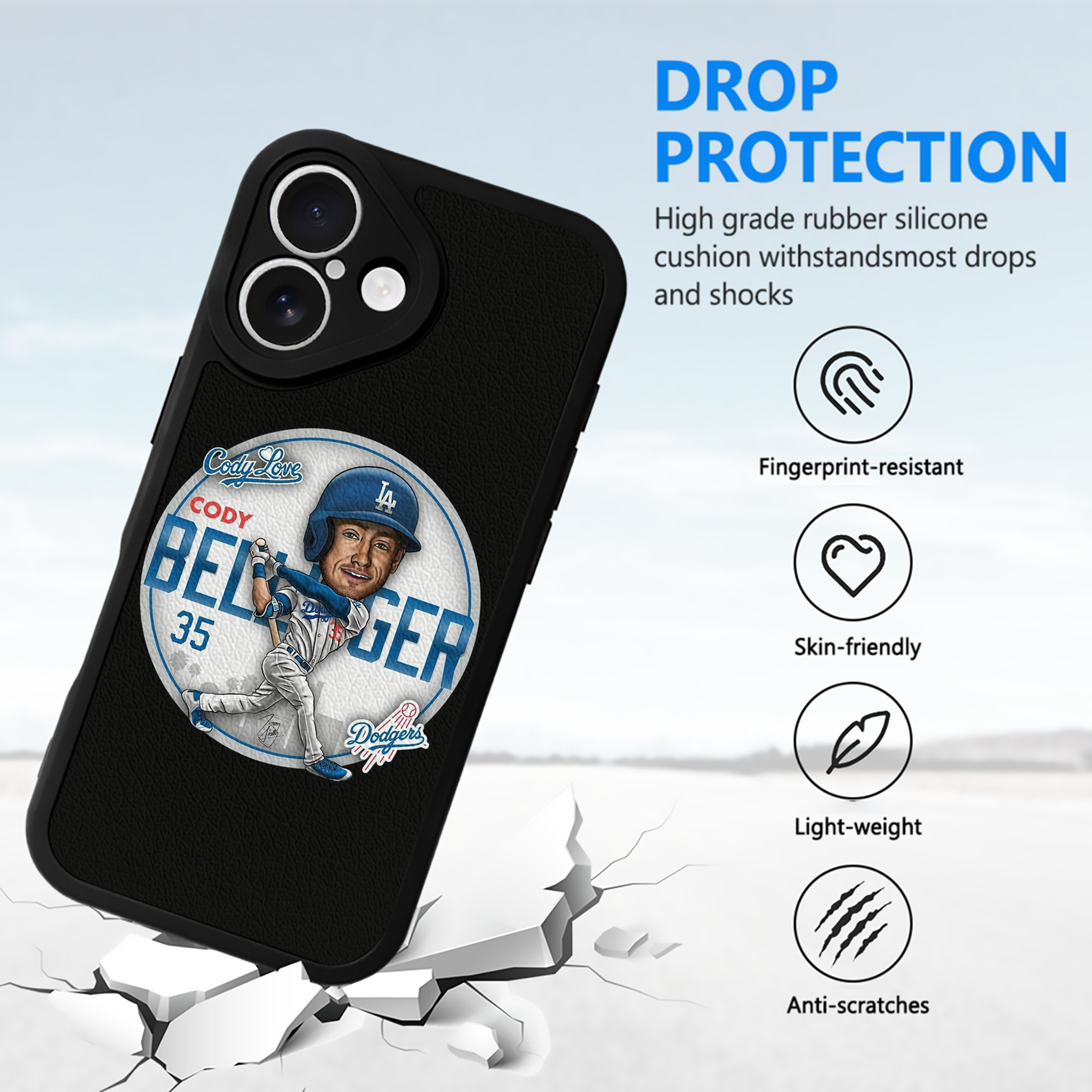  IPhone 16 Silicone Leather Case – UV Print, Lambskin Texture – Perfect Fit, Wireless Charging Compatible, Scratch Resistant, Precise Cutouts – Stylish Protection For IPhone 16