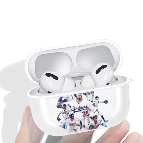  AirPods Pro Hard Case White With Keychain, Durable Flexible PC, Precise Cutouts, Anti-Fingerprint, Yellowing & Scratch Resistant, Full Protection, Washable