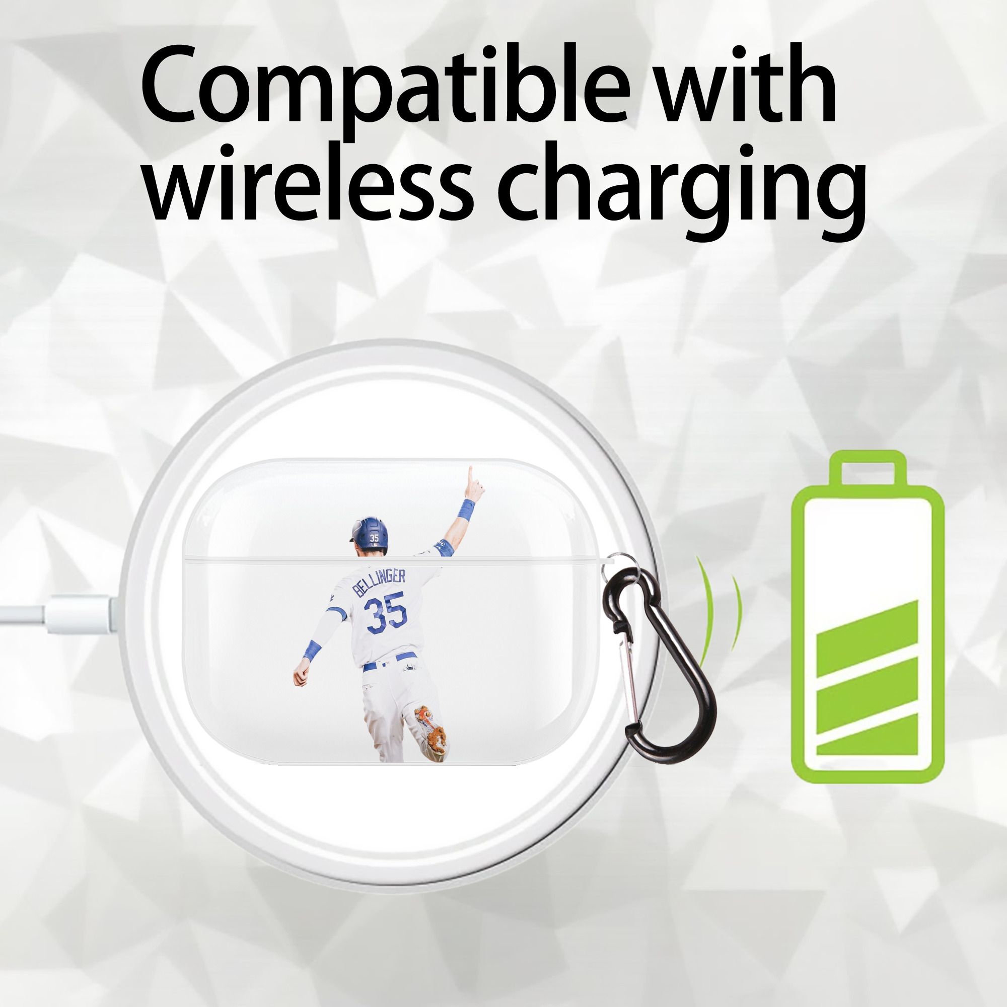  AirPods Pro Hard Case White With Keychain, Durable Flexible PC, Precise Cutouts, Anti-Fingerprint, Yellowing & Scratch Resistant, Full Protection, Washable