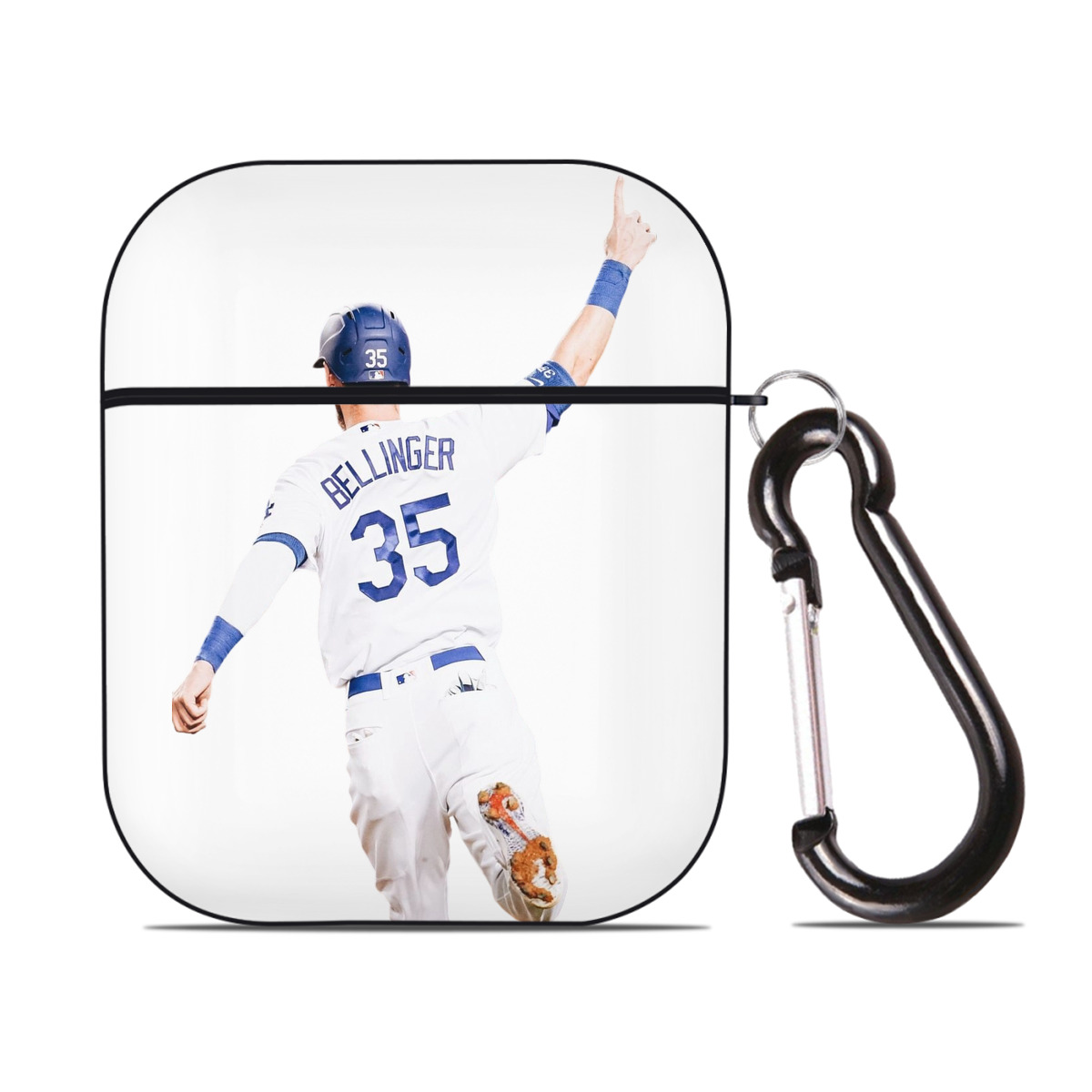  AirPods 2 Case Hard Shell Black, Flexible PC Material, Precise Cutouts, Full Protection, Anti-Fingerprint, Washable, Includes Keychain – Durable & Slim Design