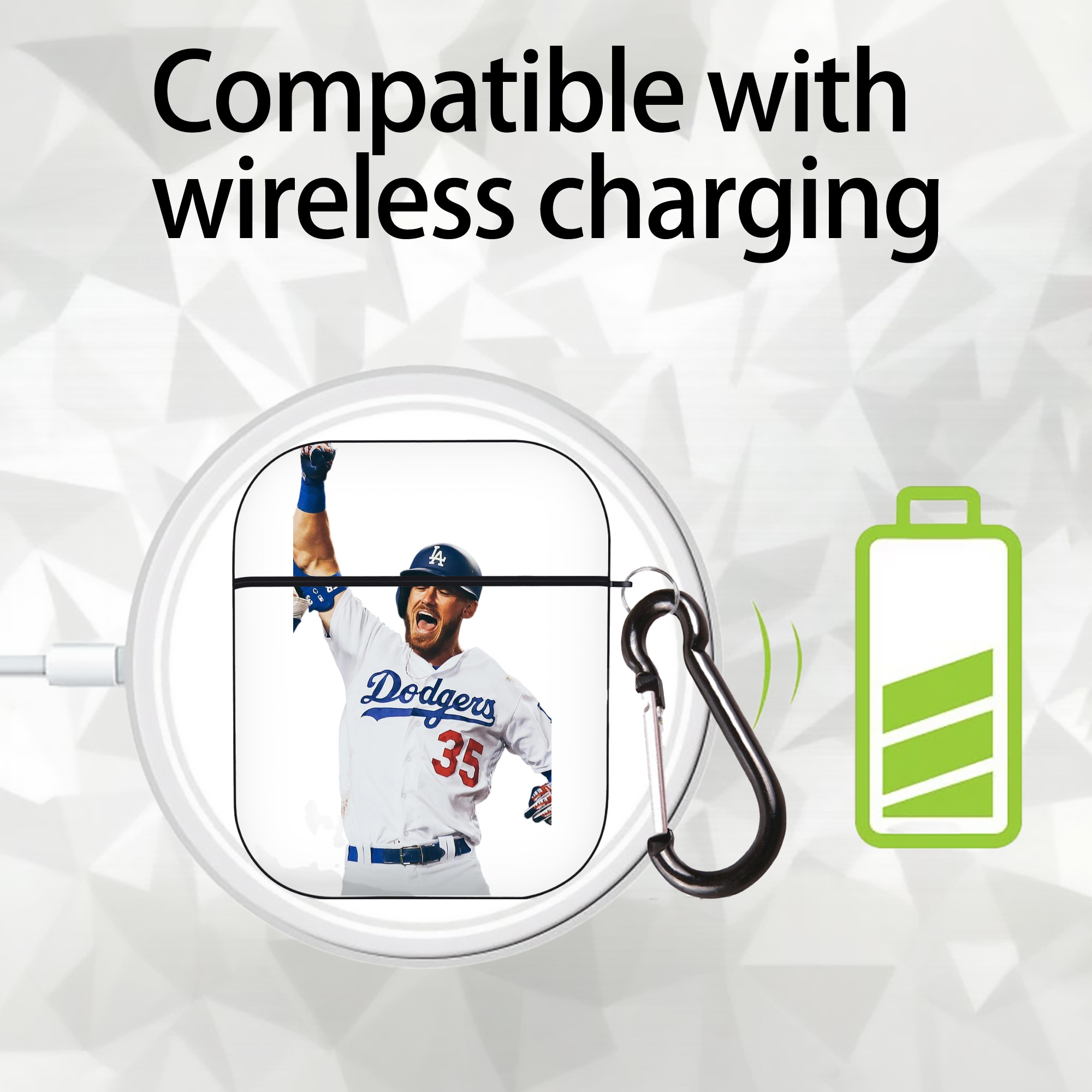  AirPods 2 Case Hard Shell Black, Flexible PC Material, Precise Cutouts, Full Protection, Anti-Fingerprint, Washable, Includes Keychain – Durable & Slim Design