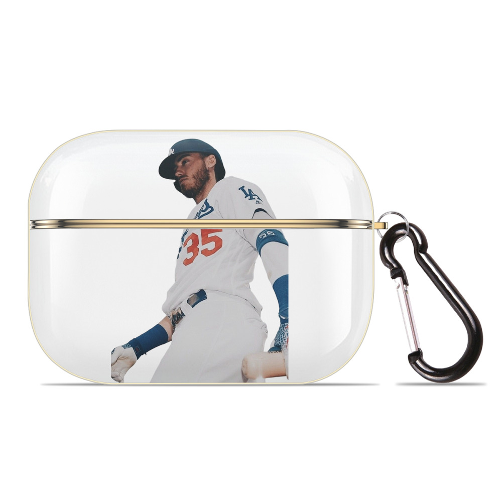  Luxury Gold AirPods Pro Case With Keychain, Flexible PC Material, Full Protection, Precise Cutouts, Anti-Fingerprint, Washable, Durable Design