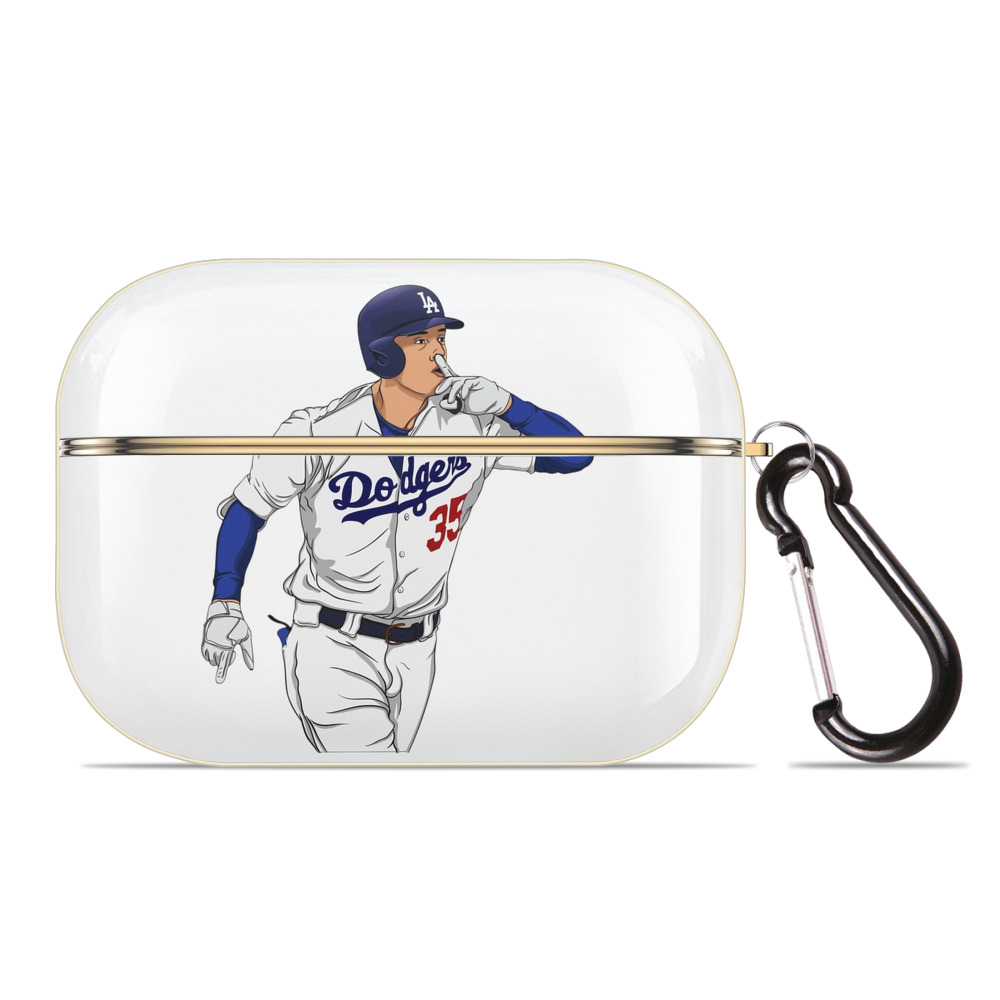  Luxury Gold AirPods Pro Case With Keychain, Flexible PC Material, Full Protection, Precise Cutouts, Anti-Fingerprint, Washable, Durable Design