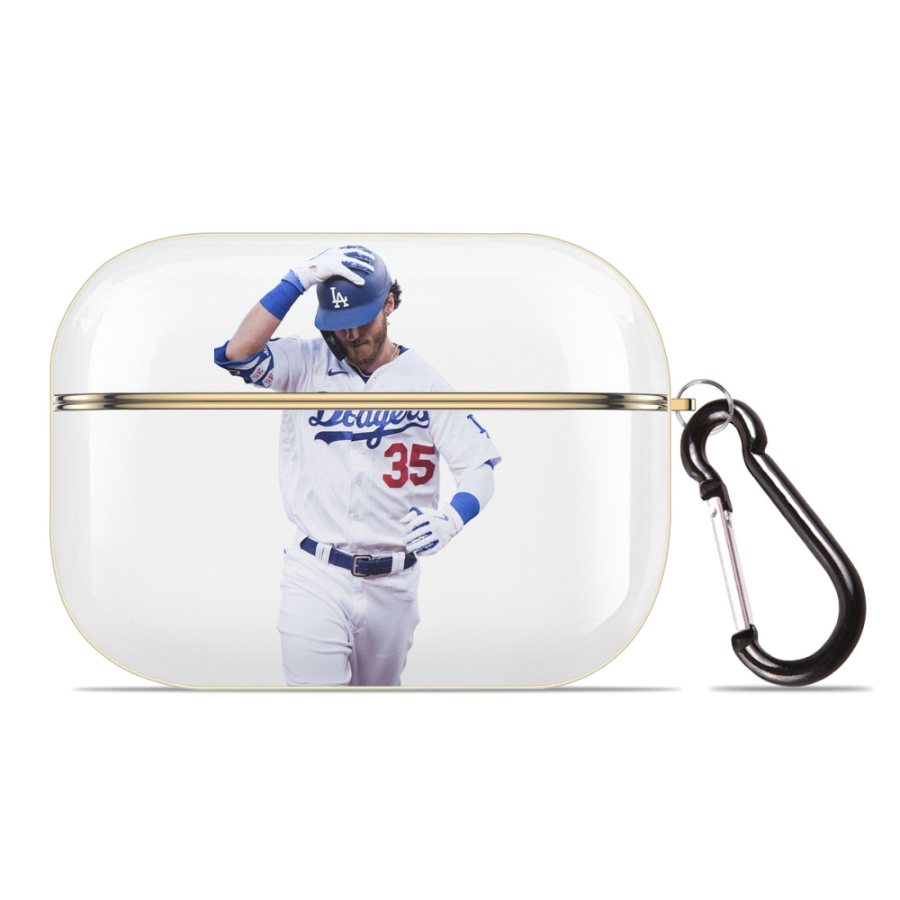  Luxury Gold AirPods Pro Case With Keychain, Flexible PC Material, Full Protection, Precise Cutouts, Anti-Fingerprint, Washable, Durable Design