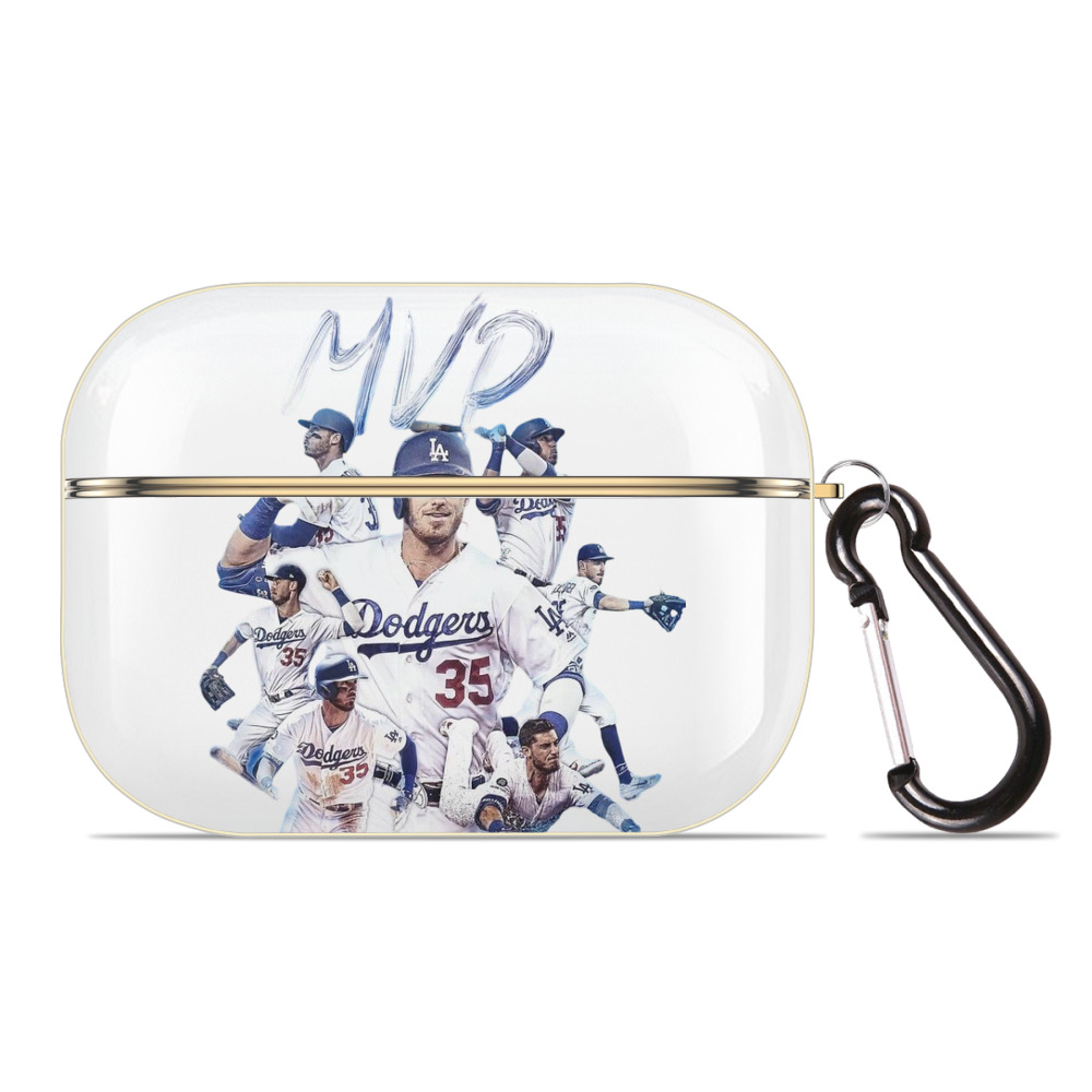  Luxury Gold AirPods Pro Case With Keychain, Flexible PC Material, Full Protection, Precise Cutouts, Anti-Fingerprint, Washable, Durable Design