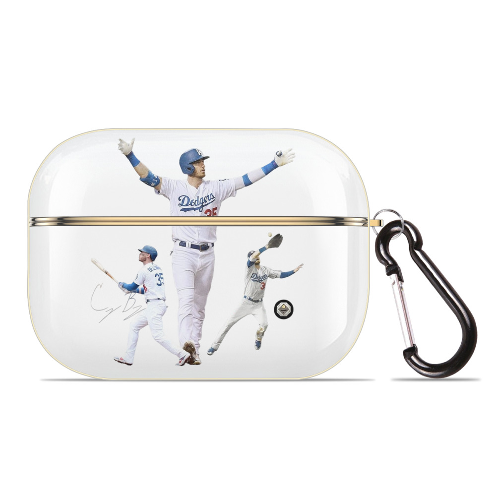  Luxury Gold AirPods Pro Case With Keychain, Flexible PC Material, Full Protection, Precise Cutouts, Anti-Fingerprint, Washable, Durable Design