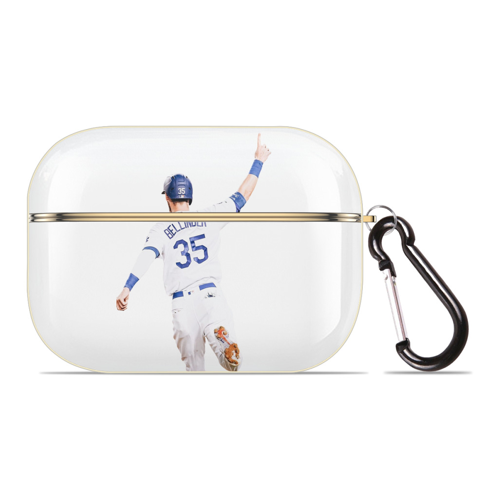  Luxury Gold AirPods Pro Case With Keychain, Flexible PC Material, Full Protection, Precise Cutouts, Anti-Fingerprint, Washable, Durable Design