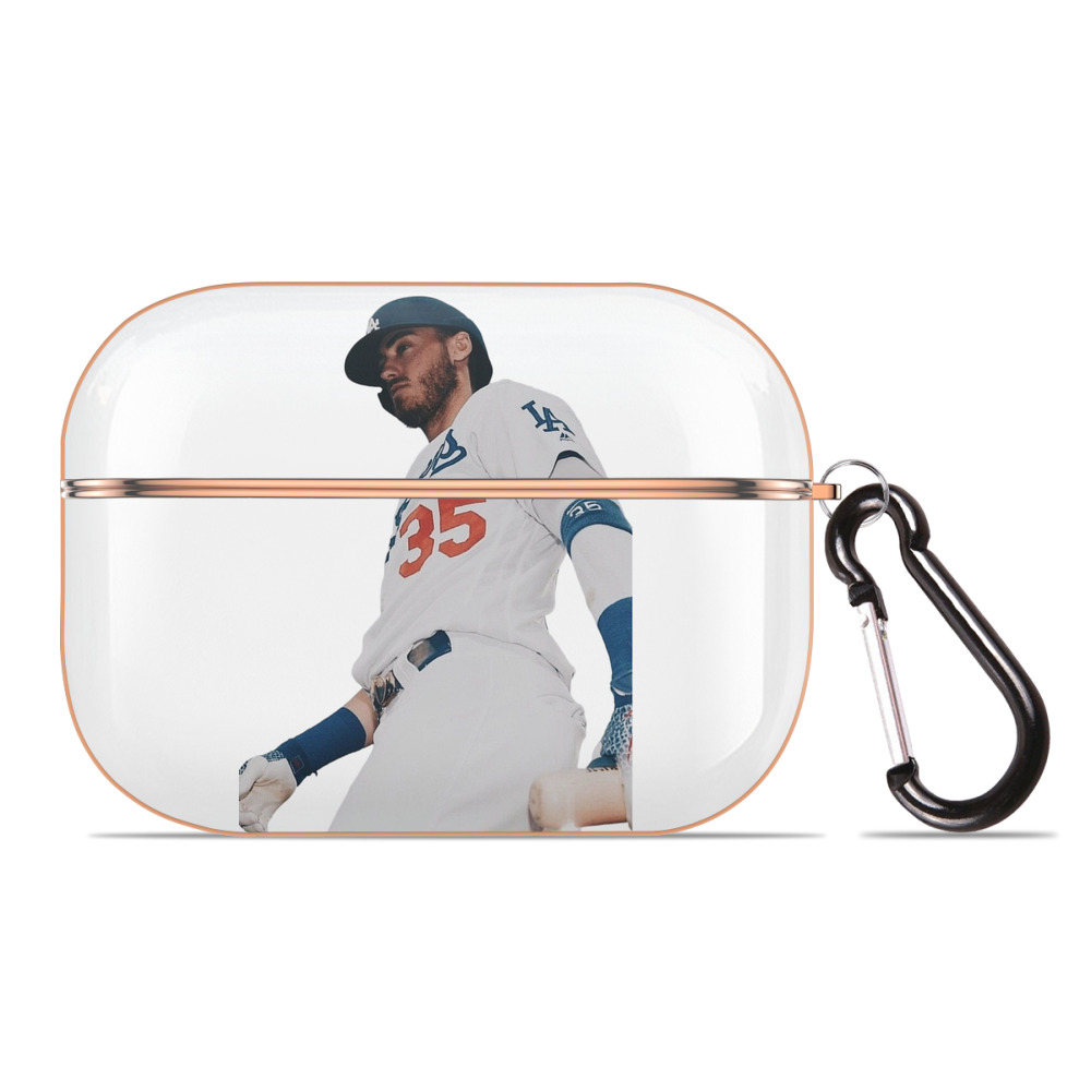  AirPods Pro Protective Case Rose Gold, Flexible PC Material, Precise Fit, Anti-Slip Cover, Full Protection, Fingerprint Resistant, Washable With Keychain