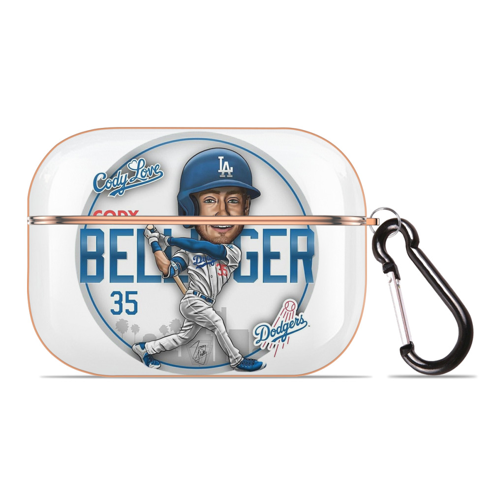  AirPods Pro Protective Case Rose Gold, Flexible PC Material, Precise Fit, Anti-Slip Cover, Full Protection, Fingerprint Resistant, Washable With Keychain