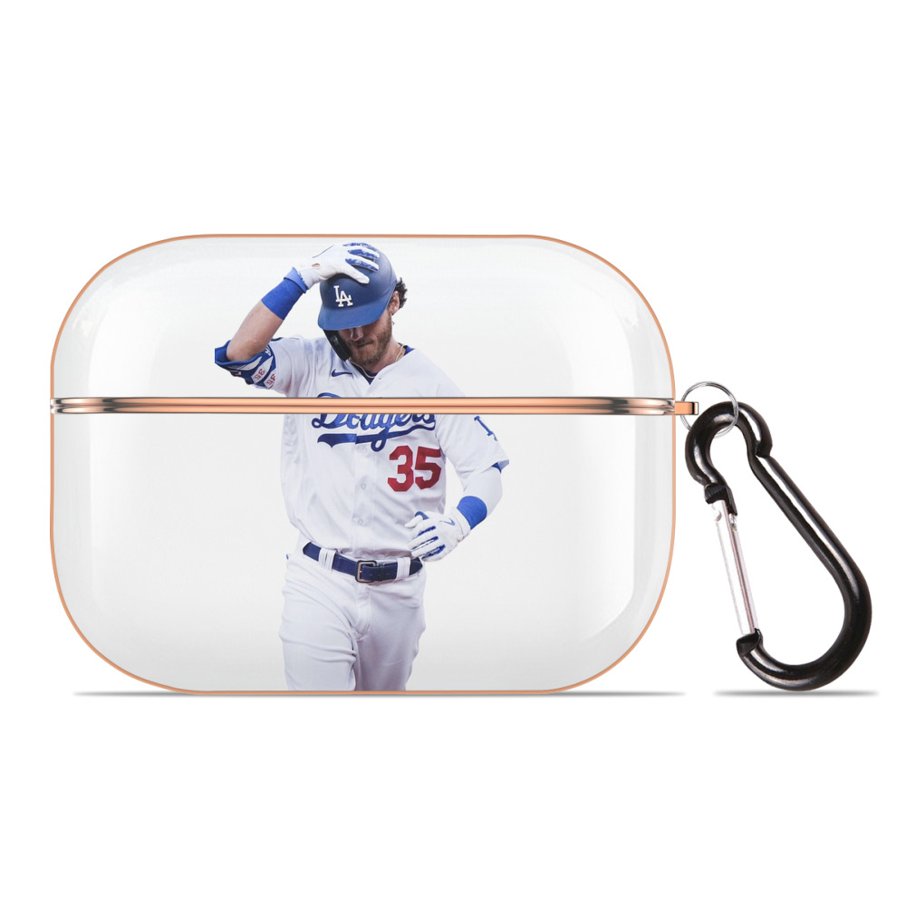  AirPods Pro Protective Case Rose Gold, Flexible PC Material, Precise Fit, Anti-Slip Cover, Full Protection, Fingerprint Resistant, Washable With Keychain