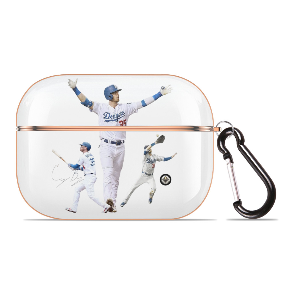  AirPods Pro Protective Case Rose Gold, Flexible PC Material, Precise Fit, Anti-Slip Cover, Full Protection, Fingerprint Resistant, Washable With Keychain