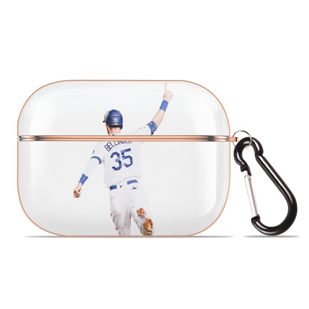  AirPods Pro Protective Case Rose Gold, Flexible PC Material, Precise Fit, Anti-Slip Cover, Full Protection, Fingerprint Resistant, Washable With Keychain