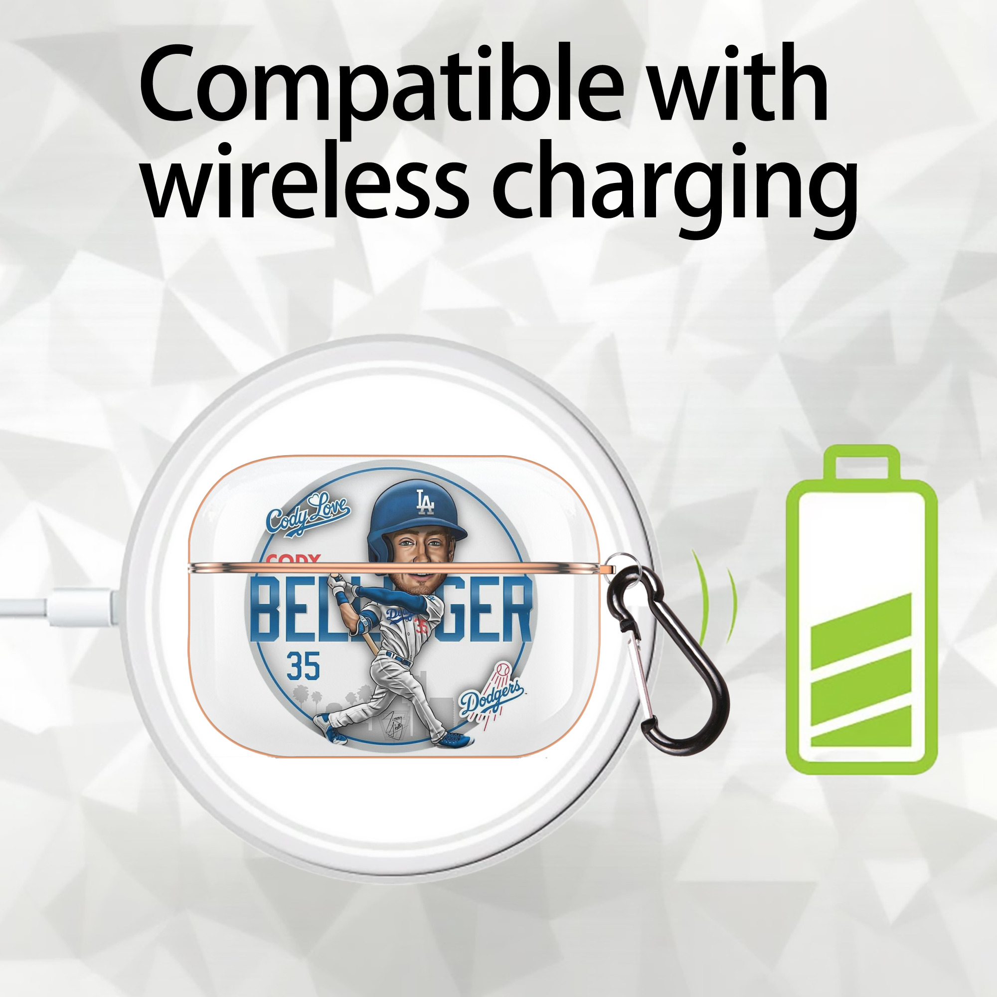  AirPods Pro Protective Case Rose Gold, Flexible PC Material, Precise Fit, Anti-Slip Cover, Full Protection, Fingerprint Resistant, Washable With Keychain