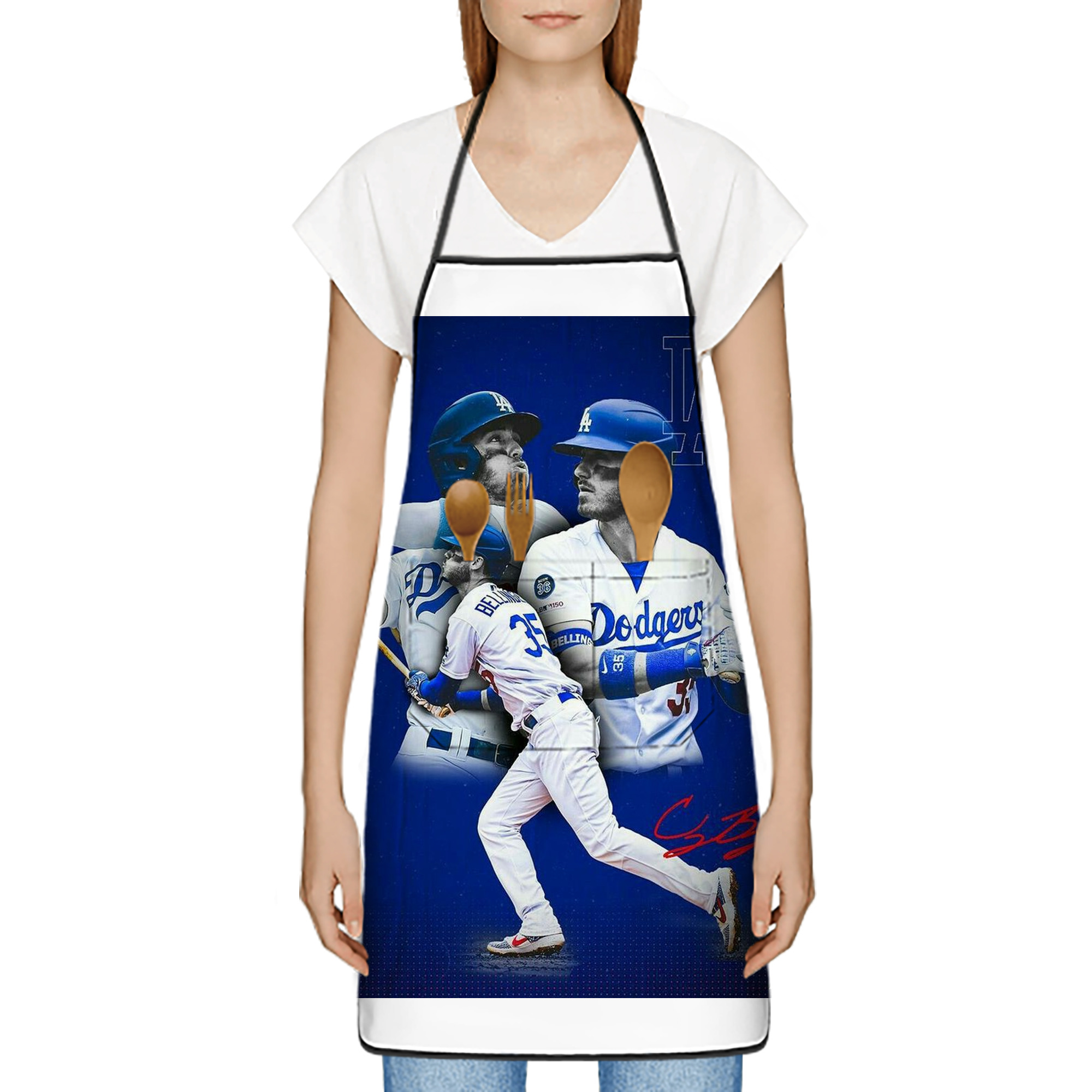  Stain-Resistant Polyester Apron With Pocket – Full Print, Waterproof, Anti-Wrinkle, Anti-Pilling – Ideal For Kitchen, BBQ, Restaurant, Salon & More