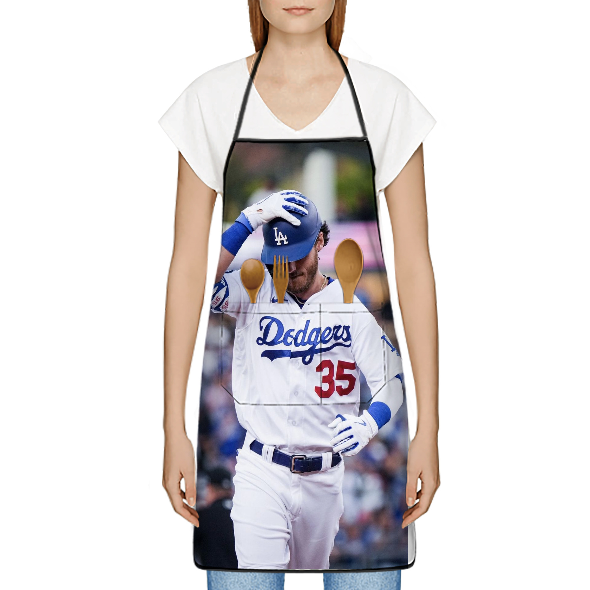  Stain-Resistant Polyester Apron With Pocket – Full Print, Waterproof, Anti-Wrinkle, Anti-Pilling – Ideal For Kitchen, BBQ, Restaurant, Salon & More