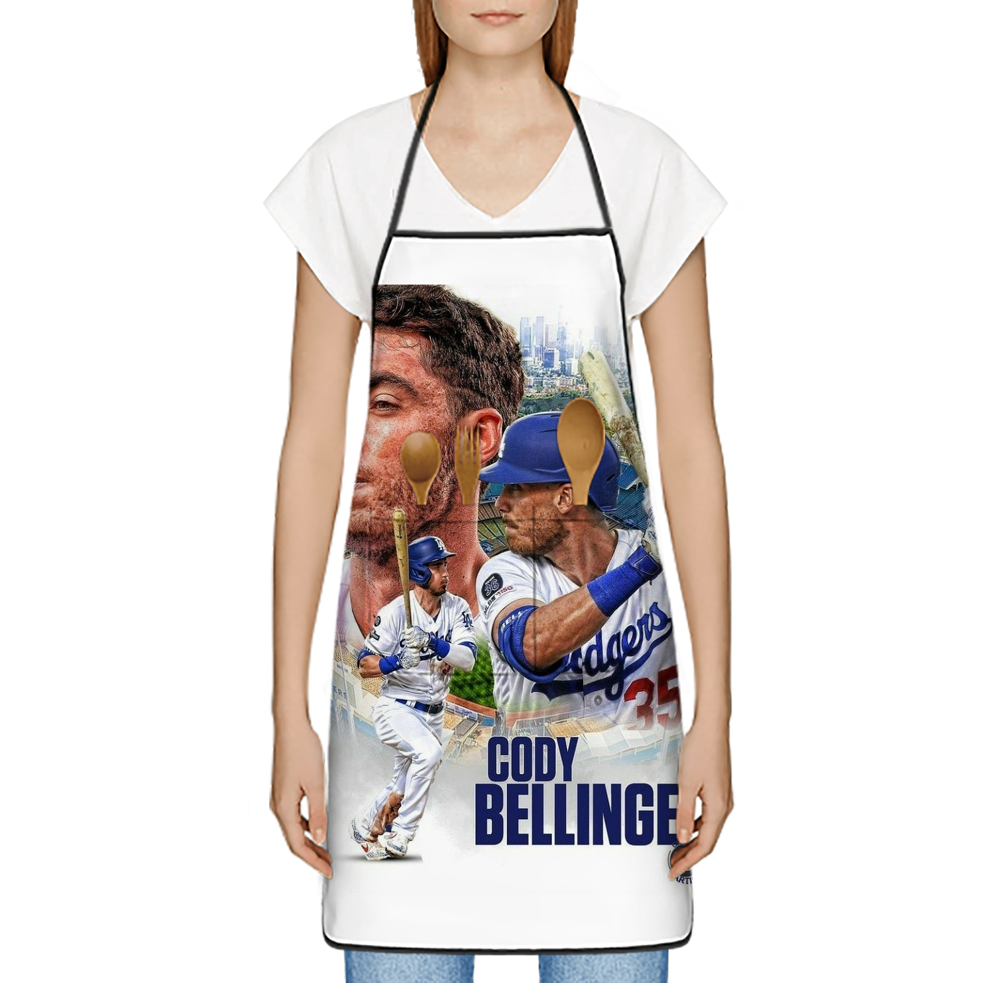  Stain-Resistant Polyester Apron With Pocket – Full Print, Waterproof, Anti-Wrinkle, Anti-Pilling – Ideal For Kitchen, BBQ, Restaurant, Salon & More